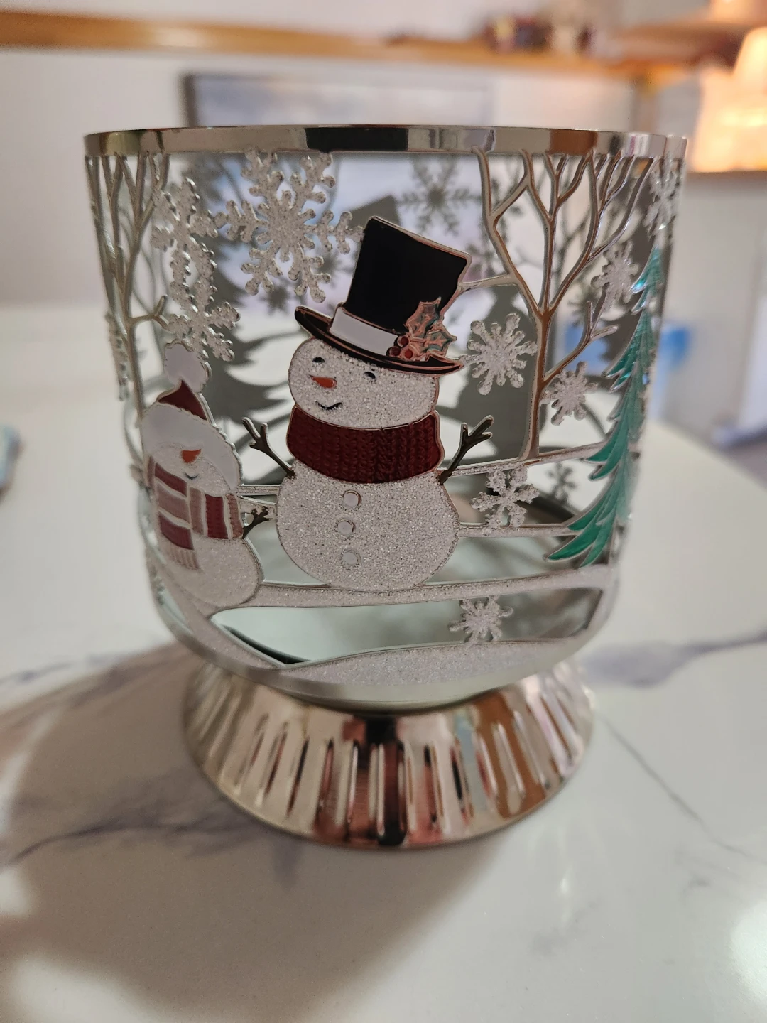 Bath & Body Works Snowman Candle Holder