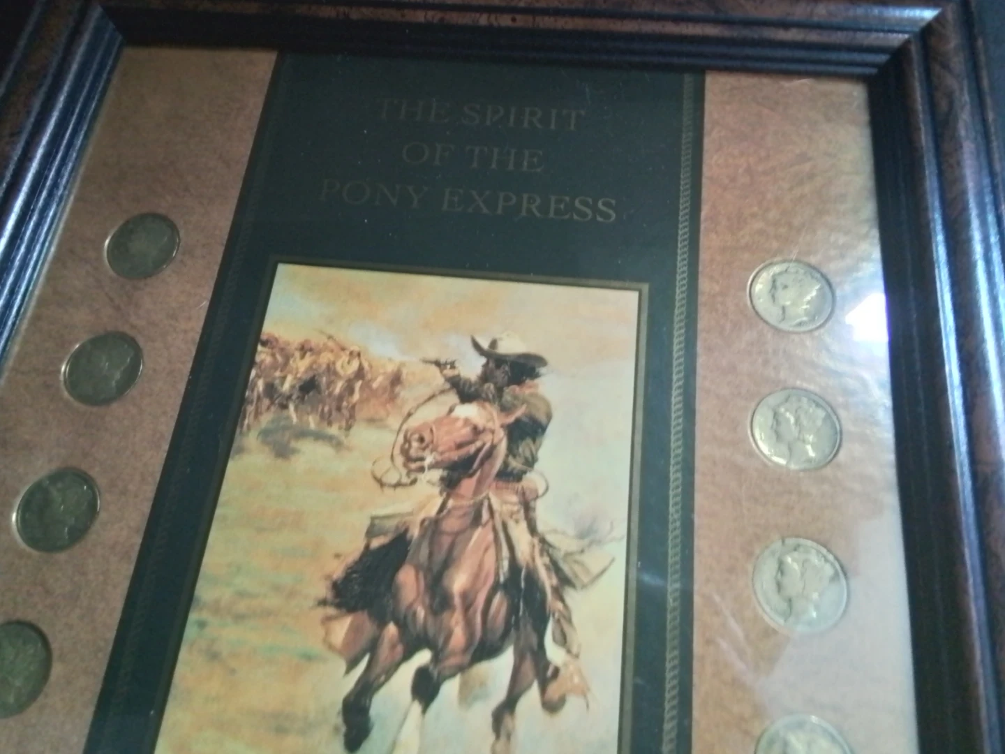 The Spirit of the Pony Express Framed Art and Coin Display - photo 4