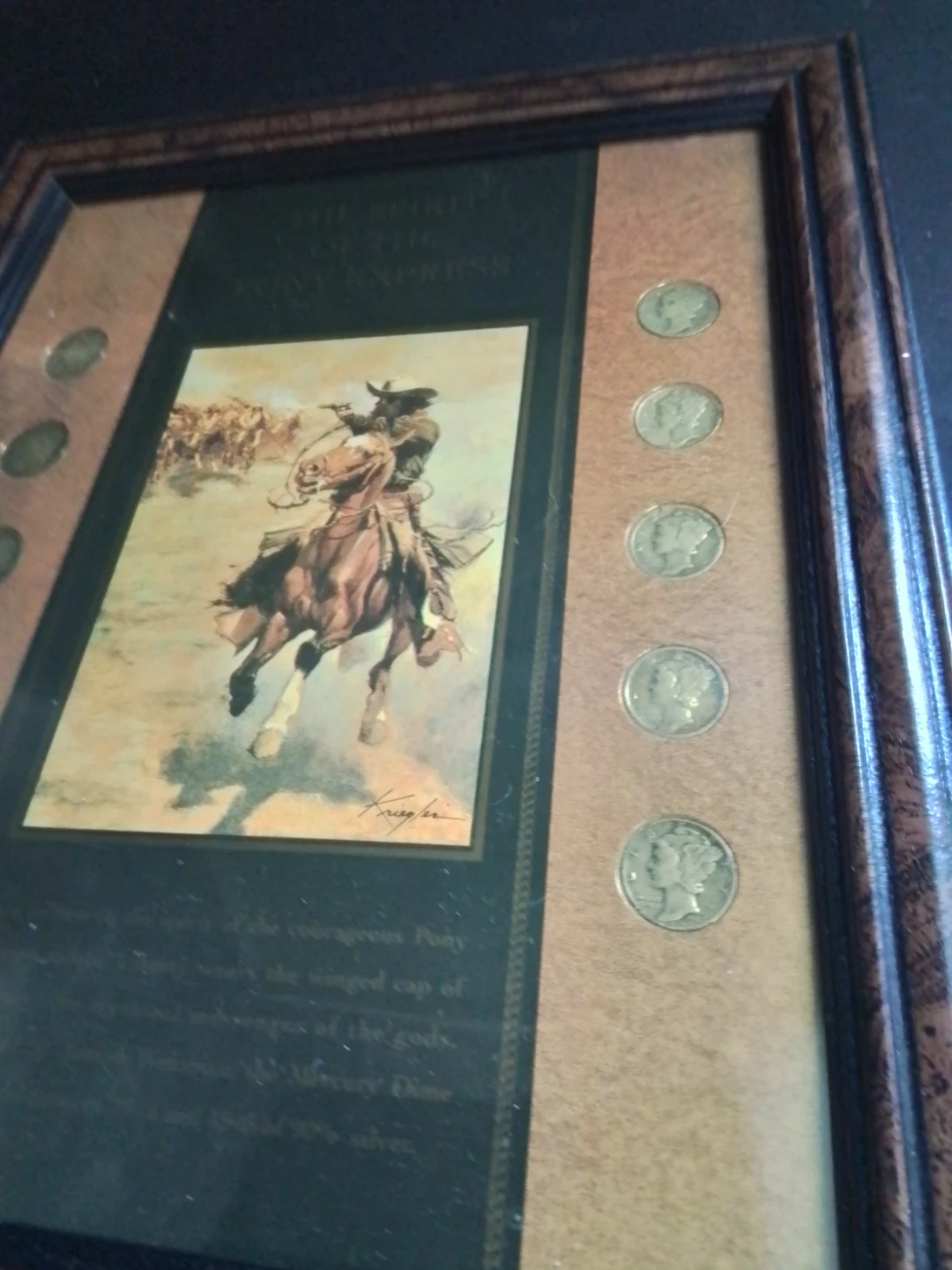 The Spirit of the Pony Express Framed Art and Coin Display - photo 5