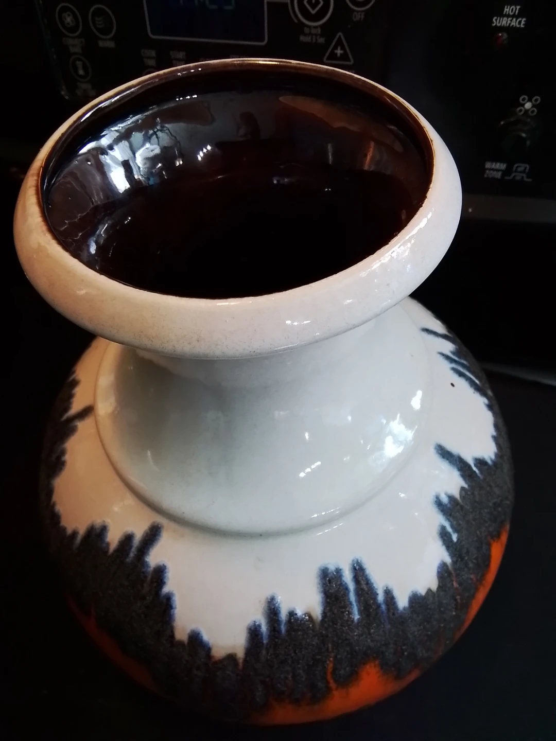 Vintage Fat Lava Pottery "66 25" Vase By Bay Ceramics Germany - photo 3