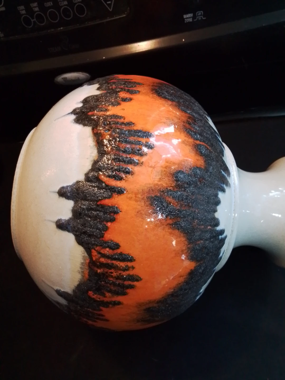 Vintage Fat Lava Pottery "66 25" Vase By Bay Ceramics Germany - photo 4