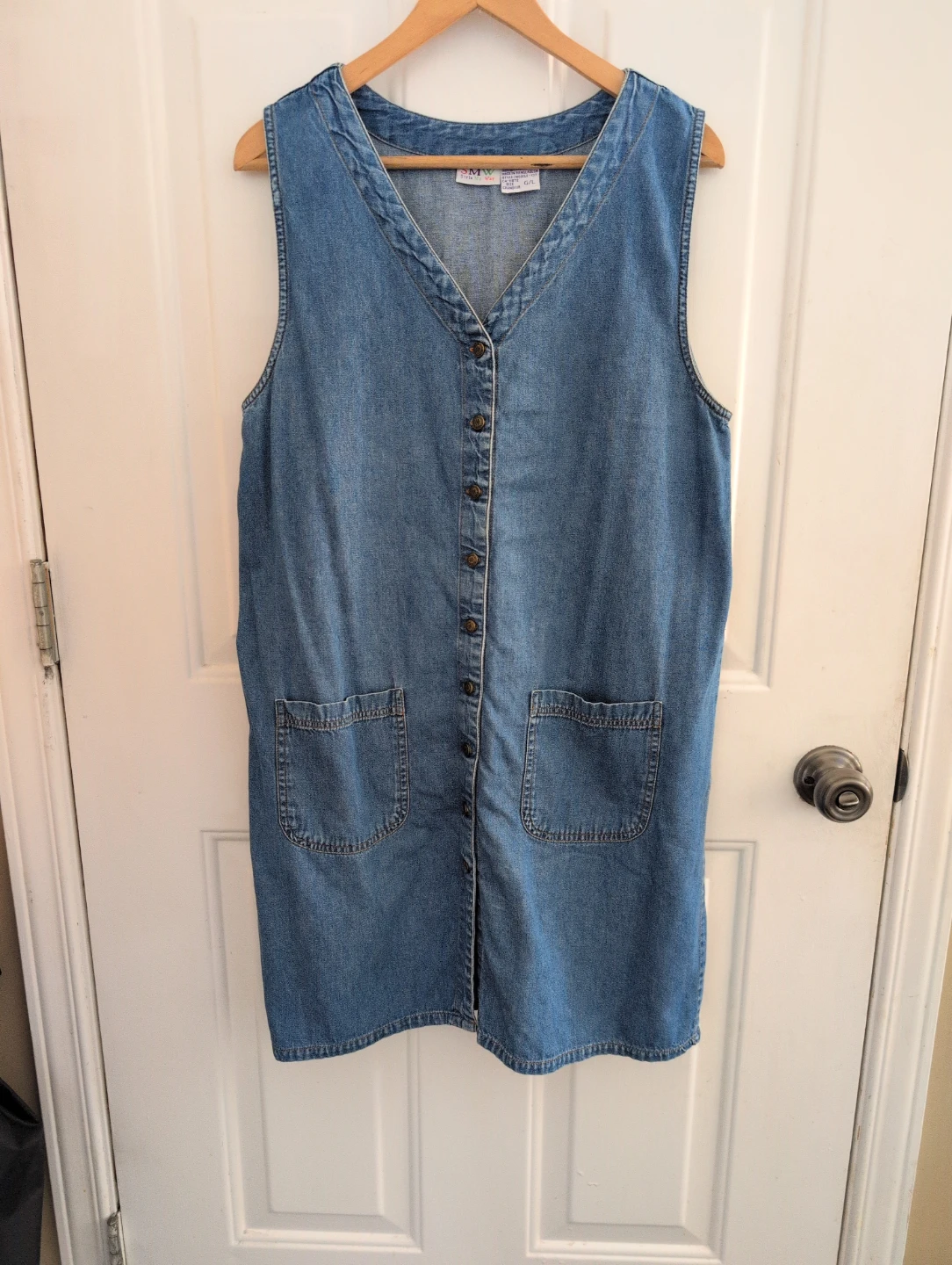 SMW Style My Way Denim Pinafore Dress G/L