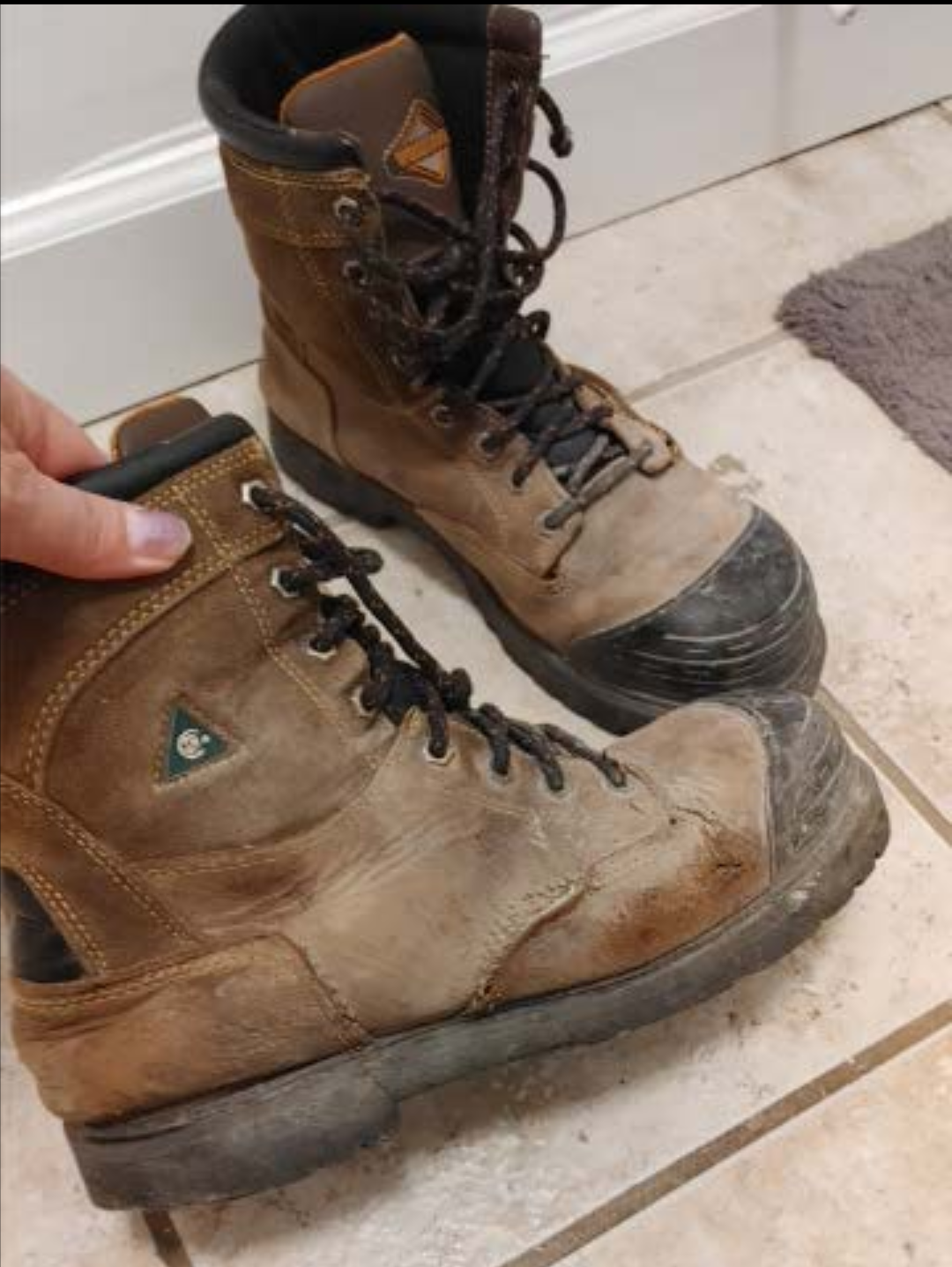Men's Steel Toe Work Boots size 9 - photo 5