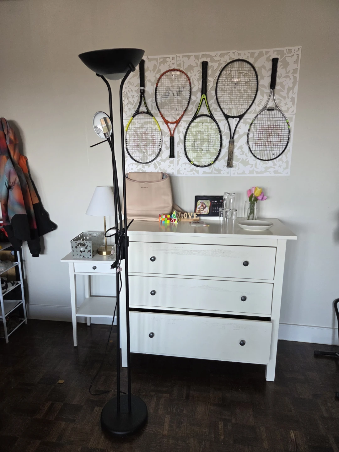 Black Floor Lamp with Adjustable Spotlights - photo 2
