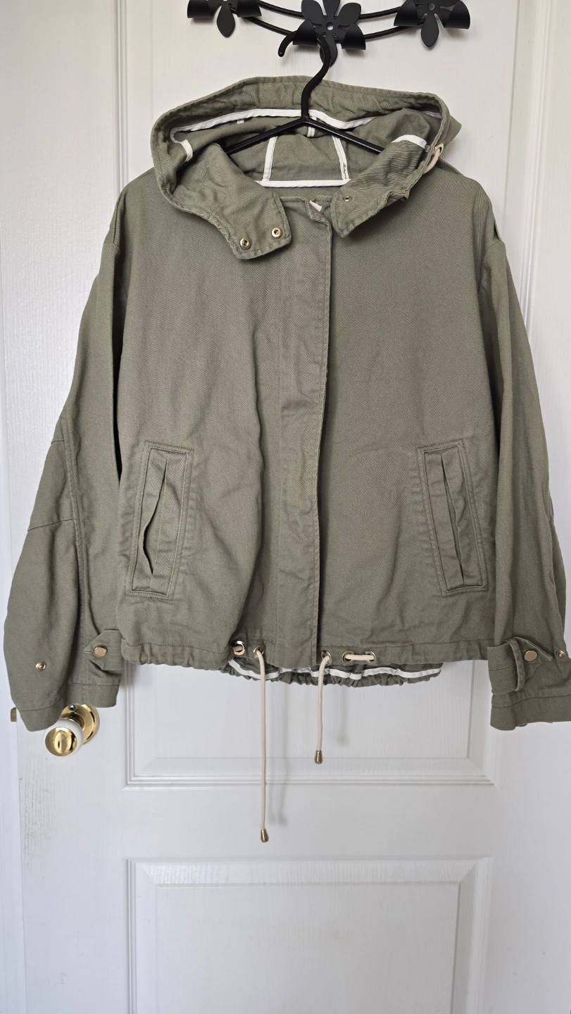 ZARA Hooded Jacket - Olive Green - XS - photo 3