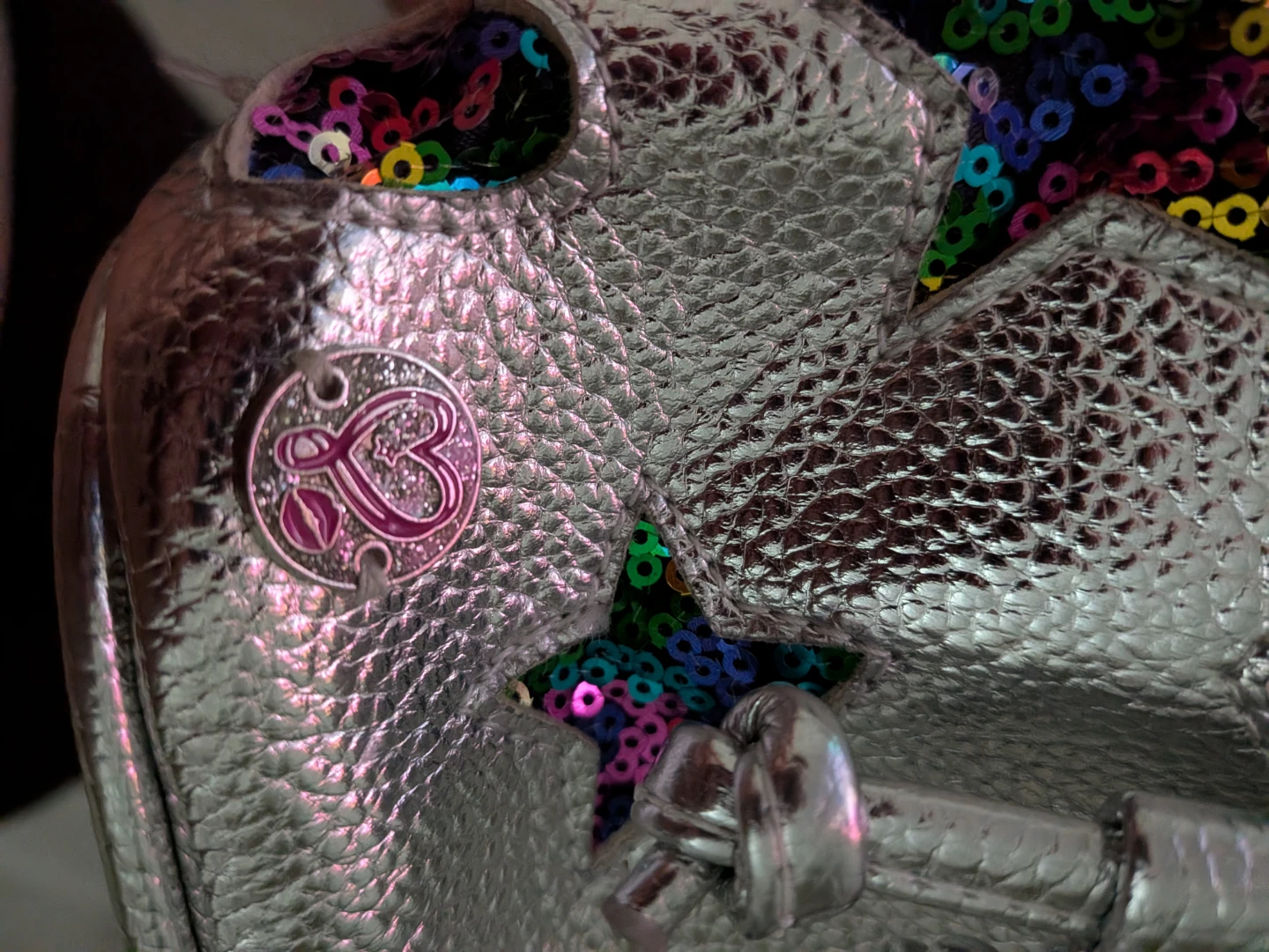 Silver Sequin Star Bucket Bag - photo 3