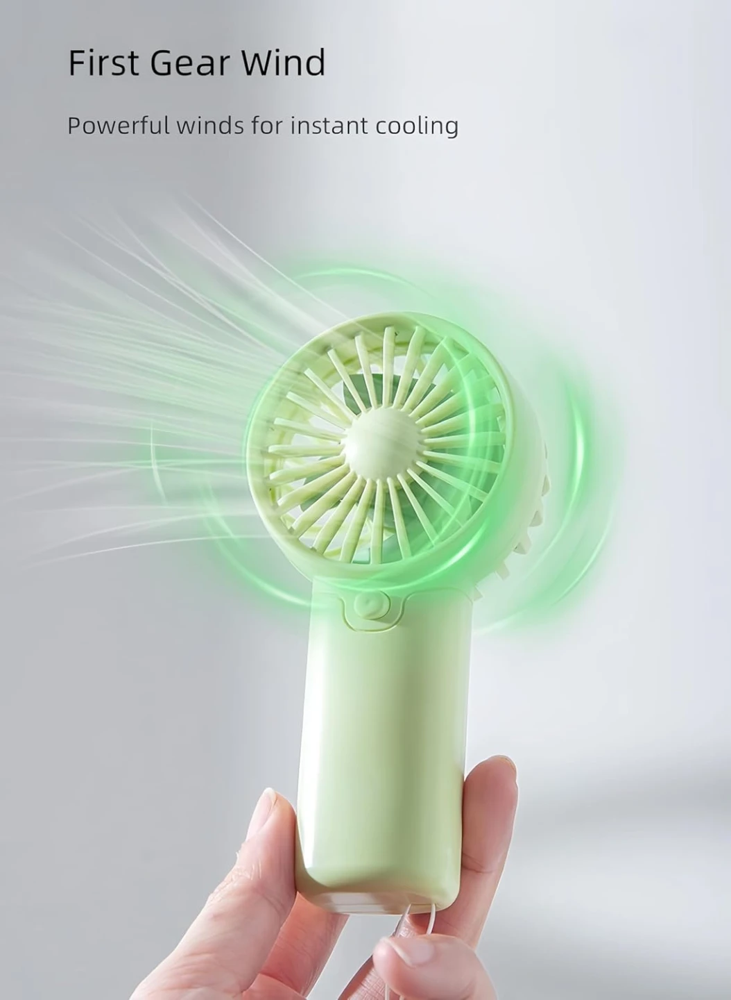 Mini Portable Fan, (2 x AAA Batteries, Batteries Not Included) - photo 4