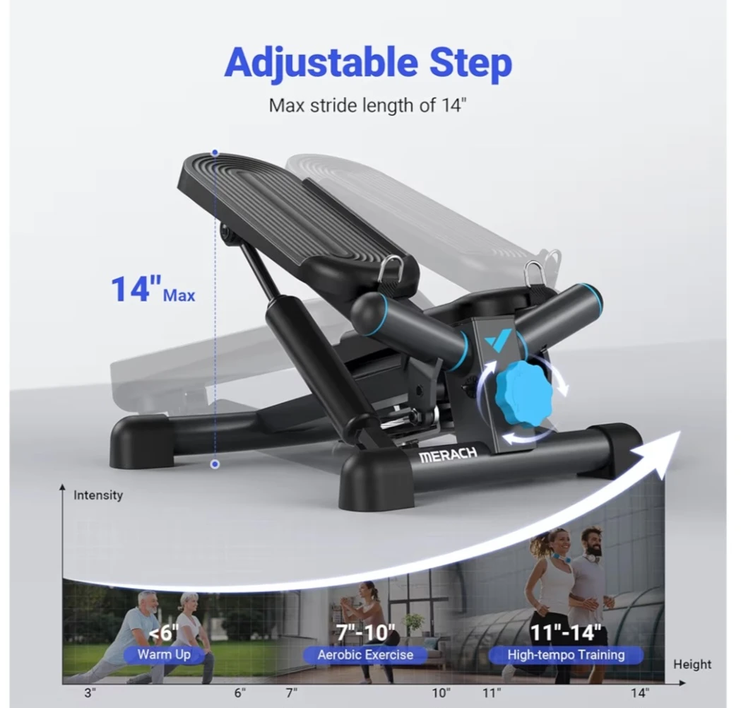 MERACH Mini Stepper with Resistance Bands - photo 5
