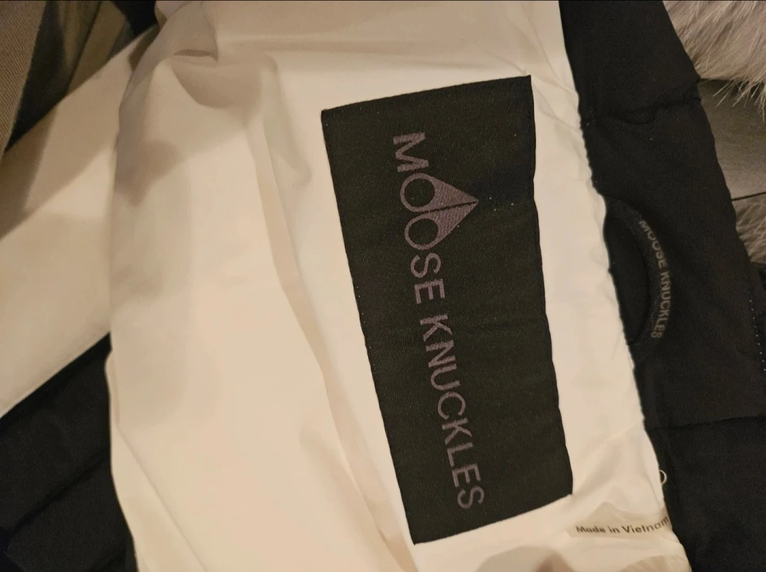 Moose Knuckles Puffer Jacket with Fur Hood - Cream - photo 2