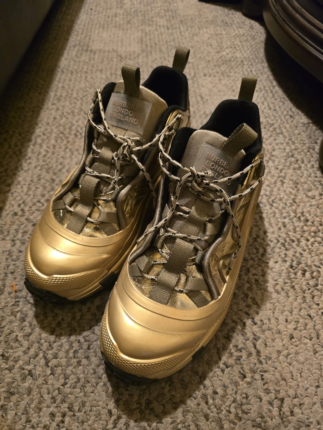 Men Gold  Burberry Arthur Sneaker - photo 4