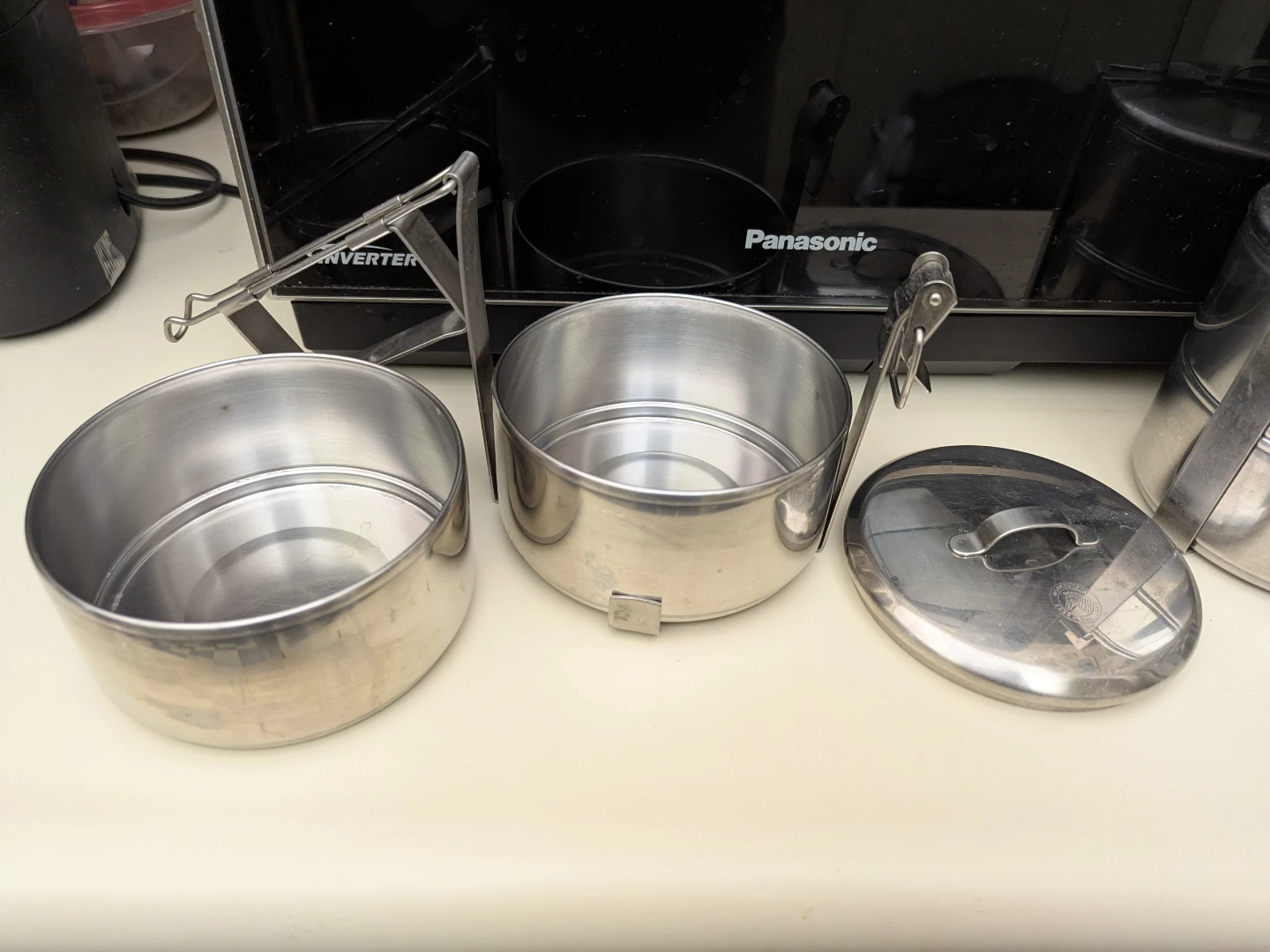 Stackable Stainless Steel Lunch Box Carrier (set of 3) - photo 3