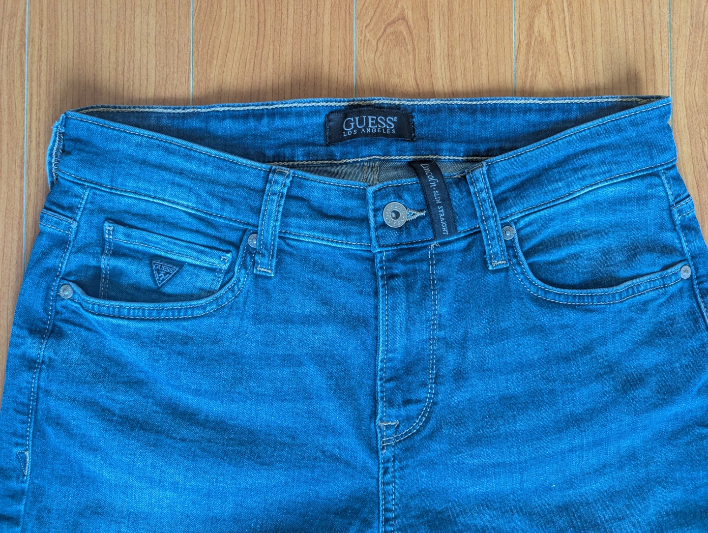 Size 32 Brand New Guess Jeans - Blue Denim - Slim Straight - photo 3