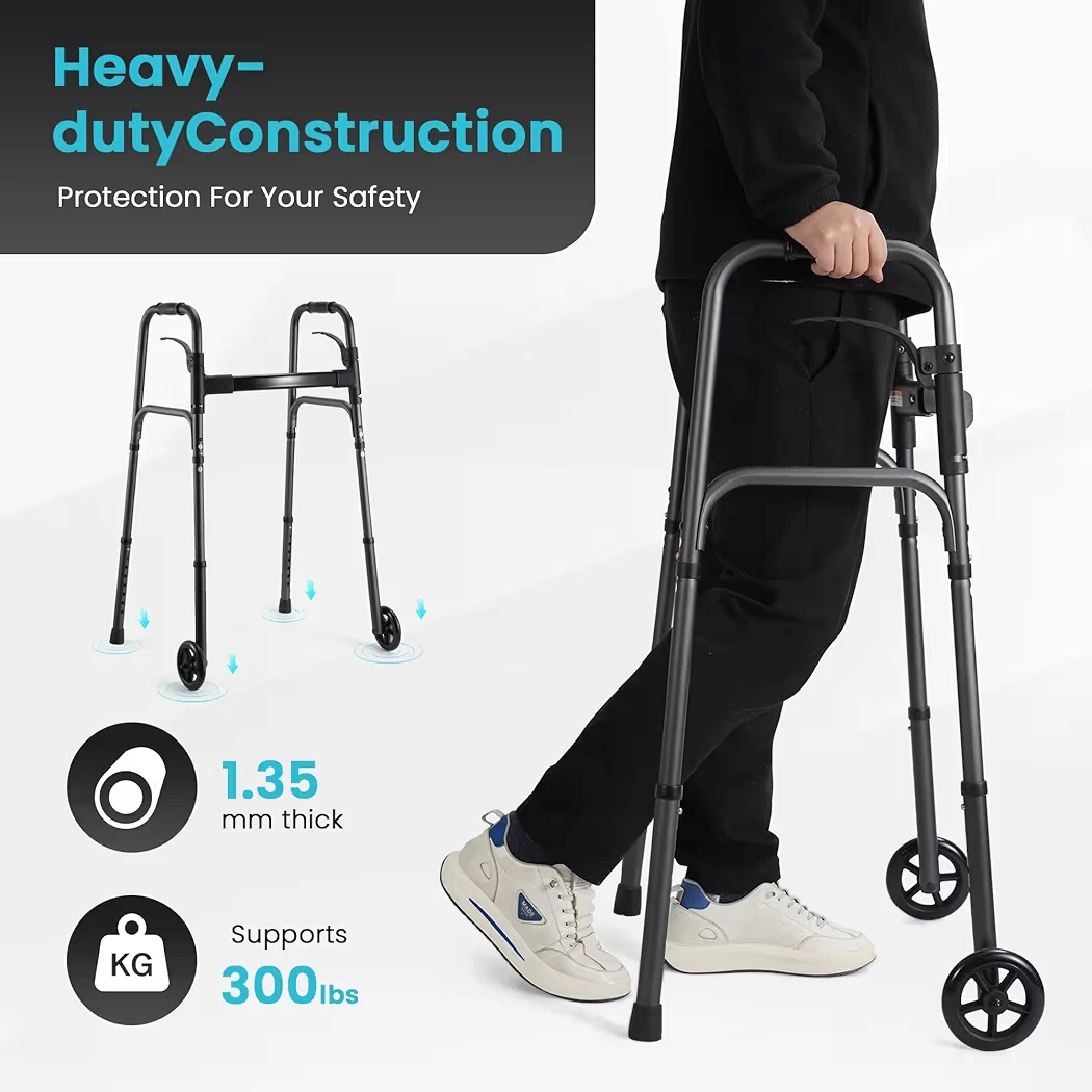 Folding Walker with Wheels - photo 2