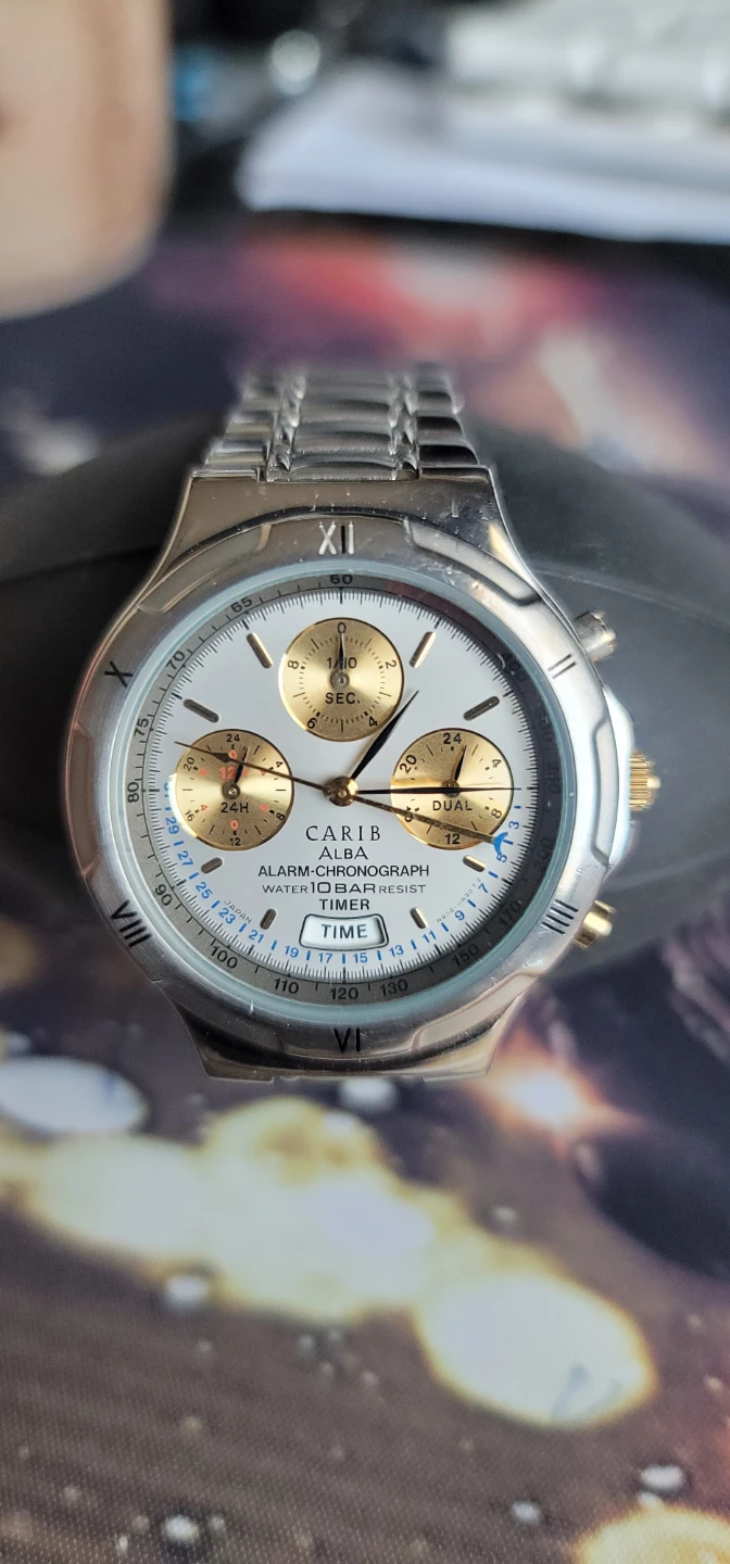 Vintage Alba (Seiko) Carib Alarm Chronograph