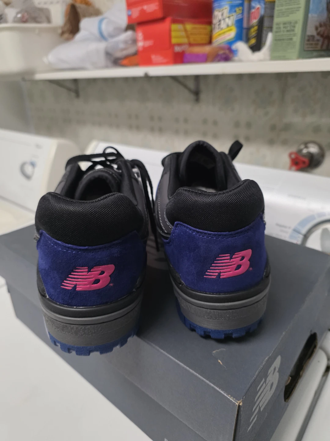 New Balance 550 Sneakers Black Blue Pink - photo 3