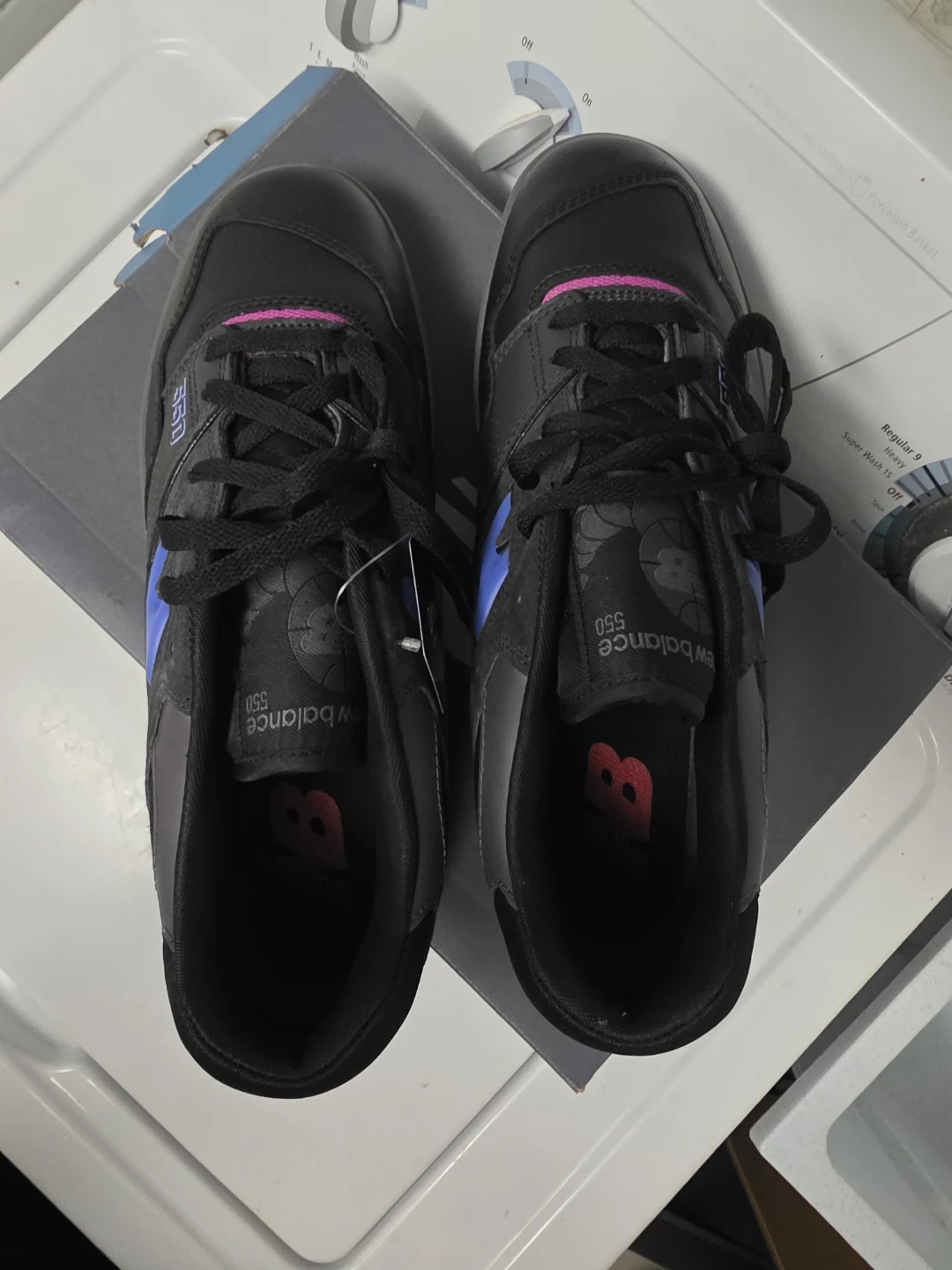 New Balance 550 Sneakers Black Blue Pink - photo 4