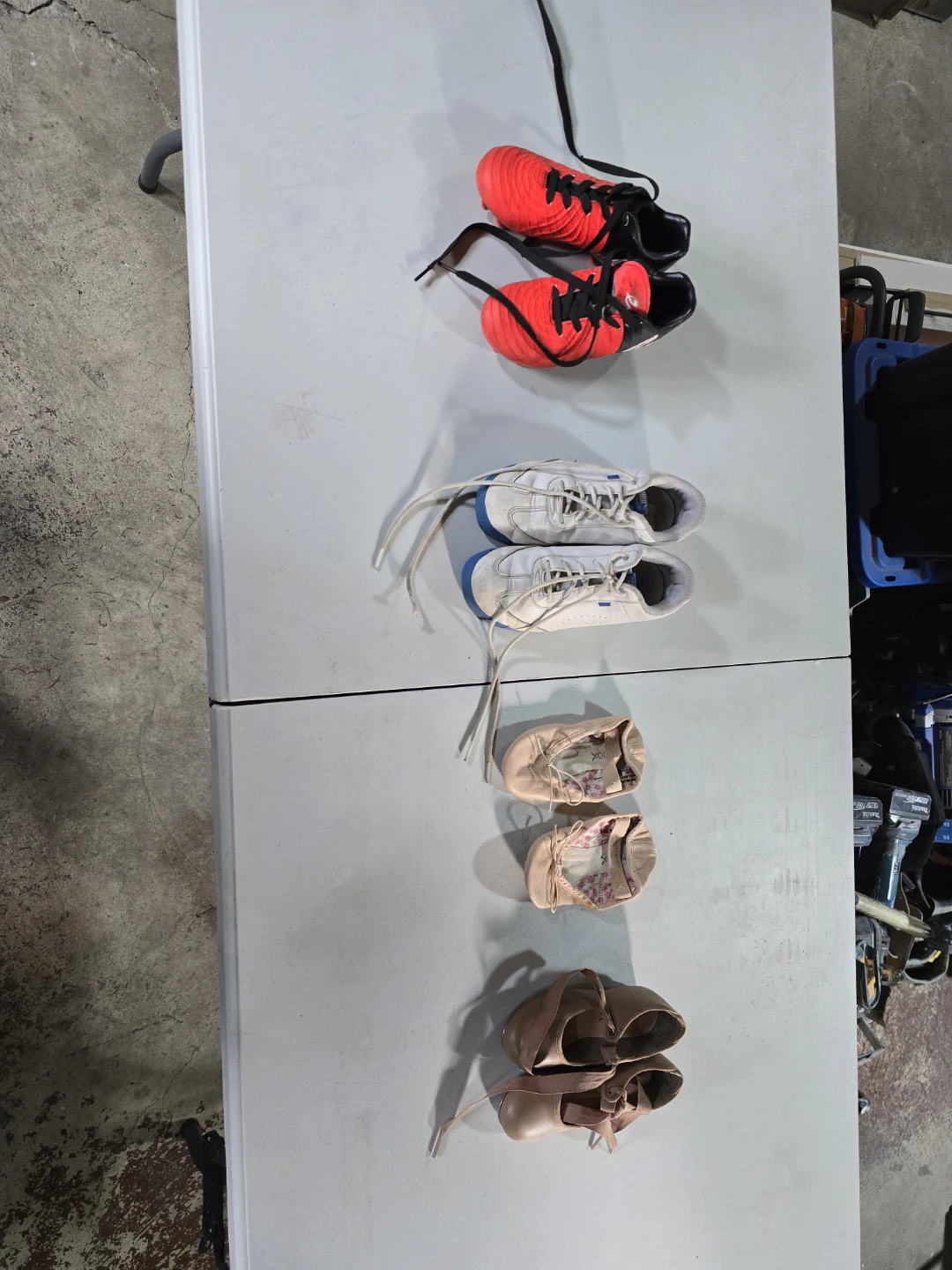 Assorted Kids Shoes: Soccer Cleats, Sneakers, Ballet Flats