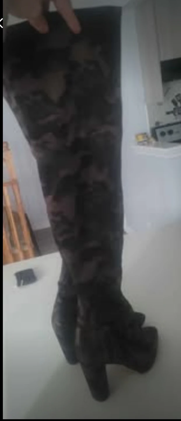 ALDO Camo thigh high Boots - Size 8.5 - photo 5