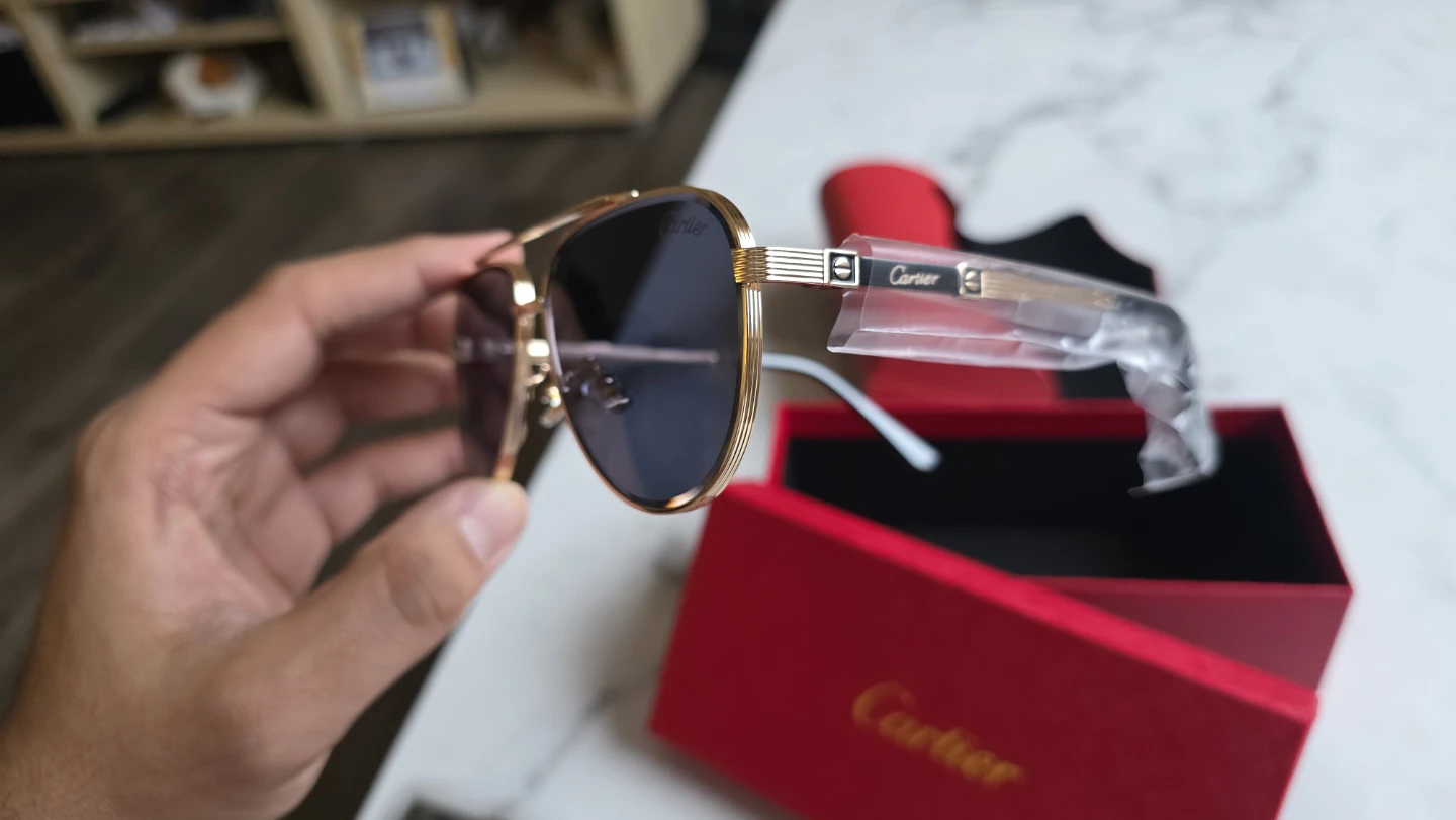 Cartier Aviator Sunglasses Gold Frame - photo 5