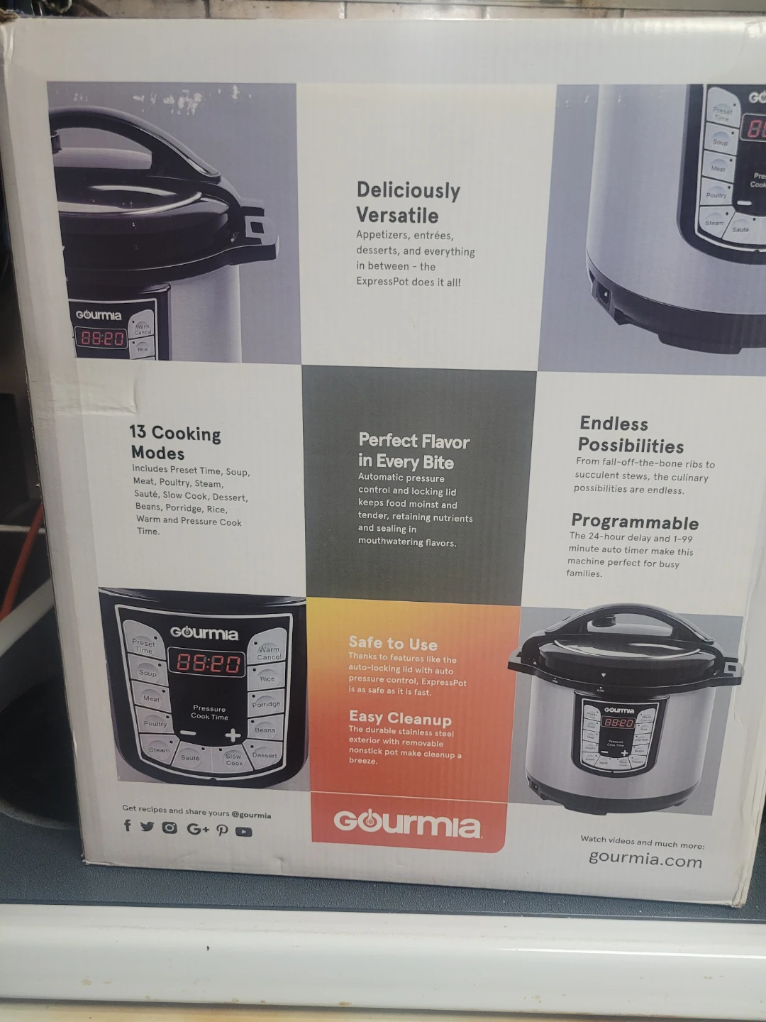 Gourmia Express Pot 8 Quart Multi-Mode Pressure Cooker - photo 4