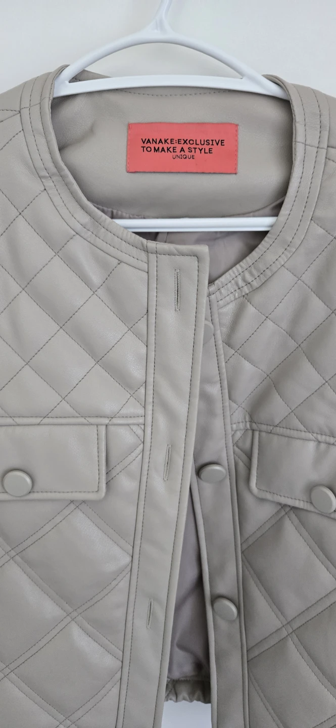 VANAKE EXCLUSIVE Quilted Faux Leather Jacket - photo 3