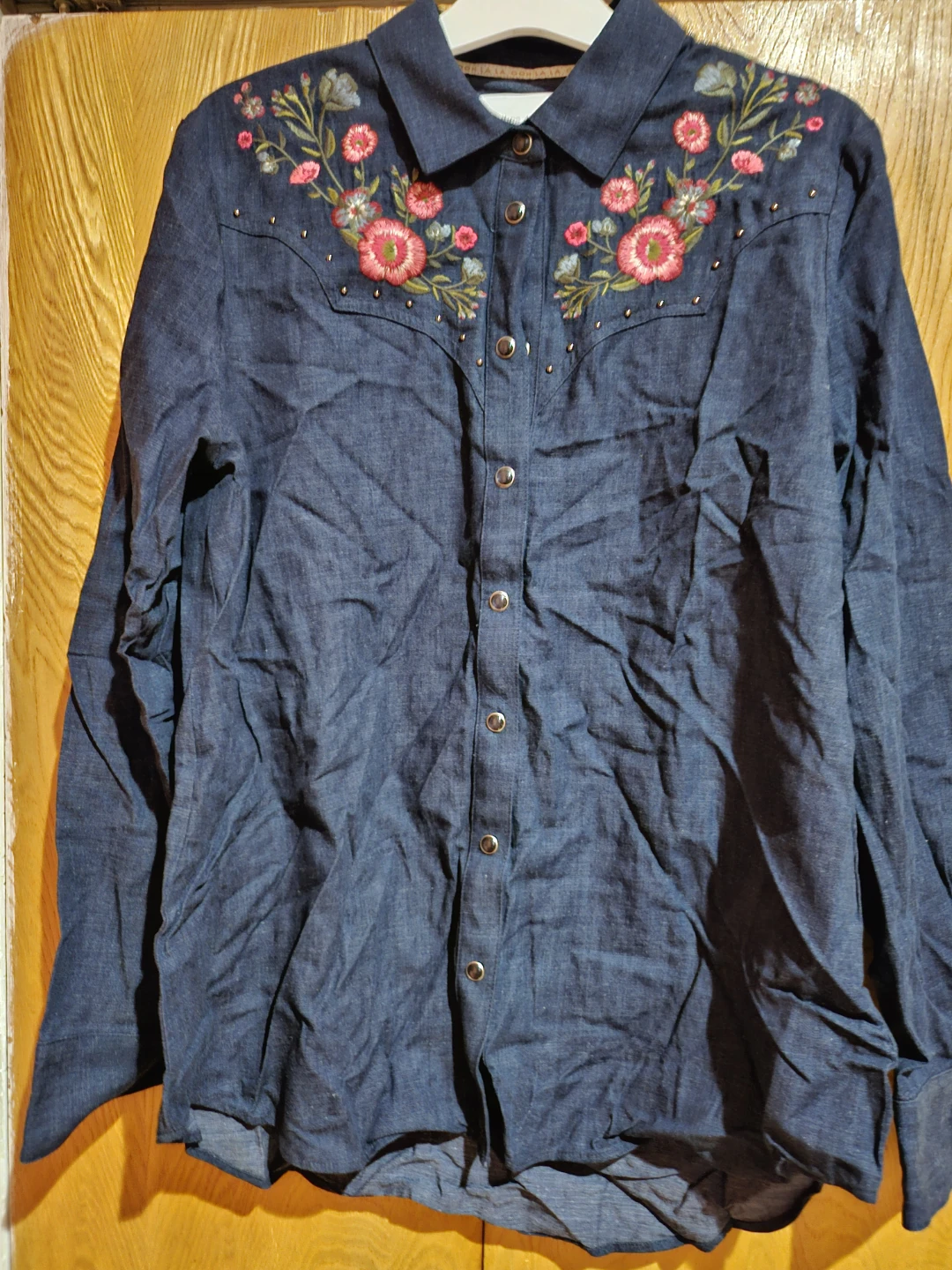 Kate Spade New York Embroidered Denim Shirt Size M - photo 2