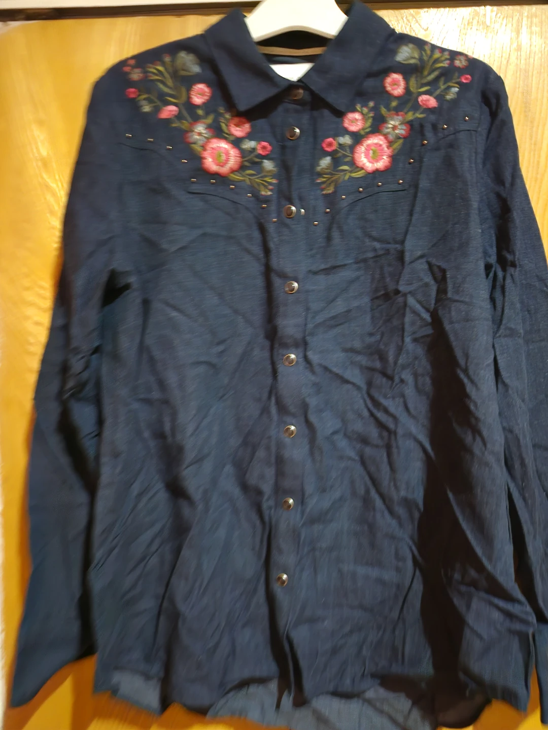 Kate Spade New York Embroidered Denim Shirt Size M - photo 3