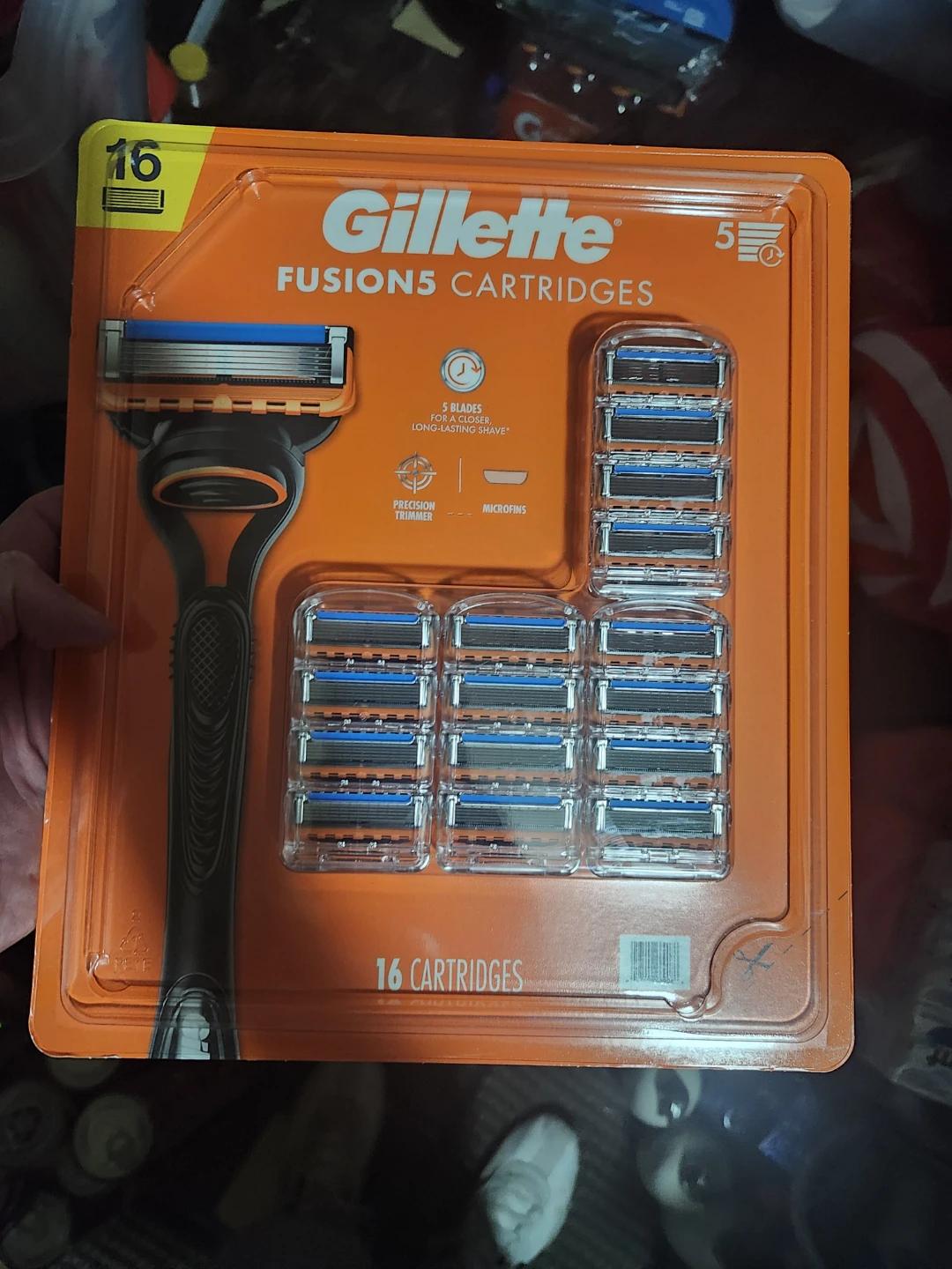 Gillette Fusion5 Cartridges with Razor Handle - 16 Cartridges