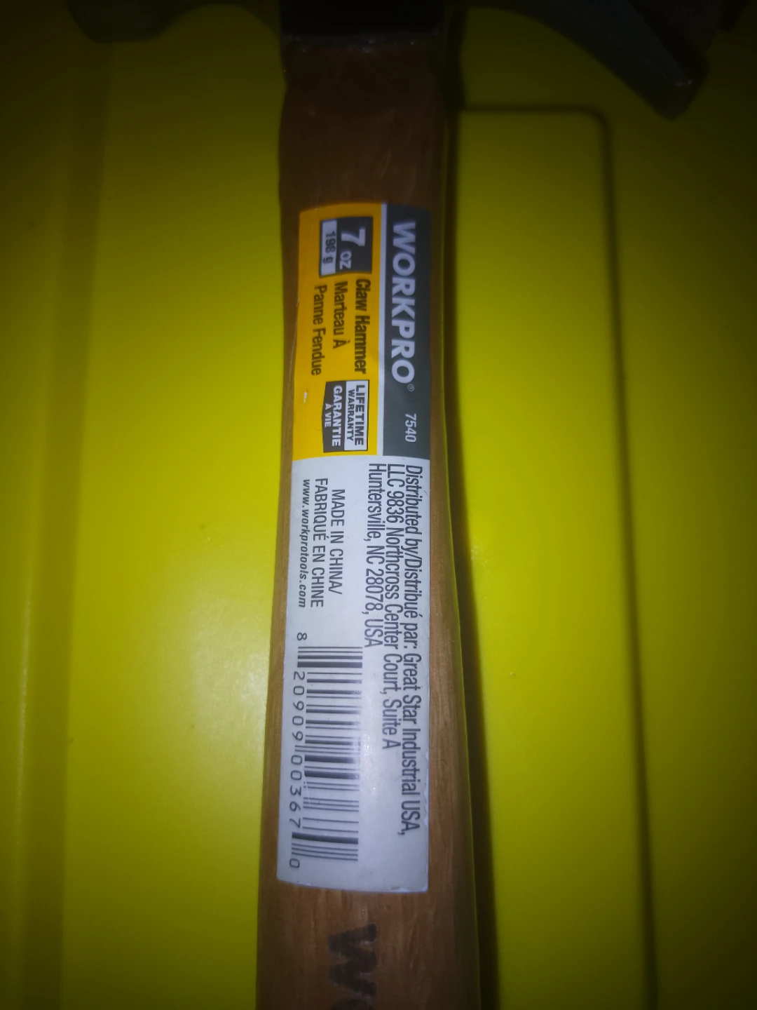 WORKPRO 7 oz. Claw Hammer - photo 2