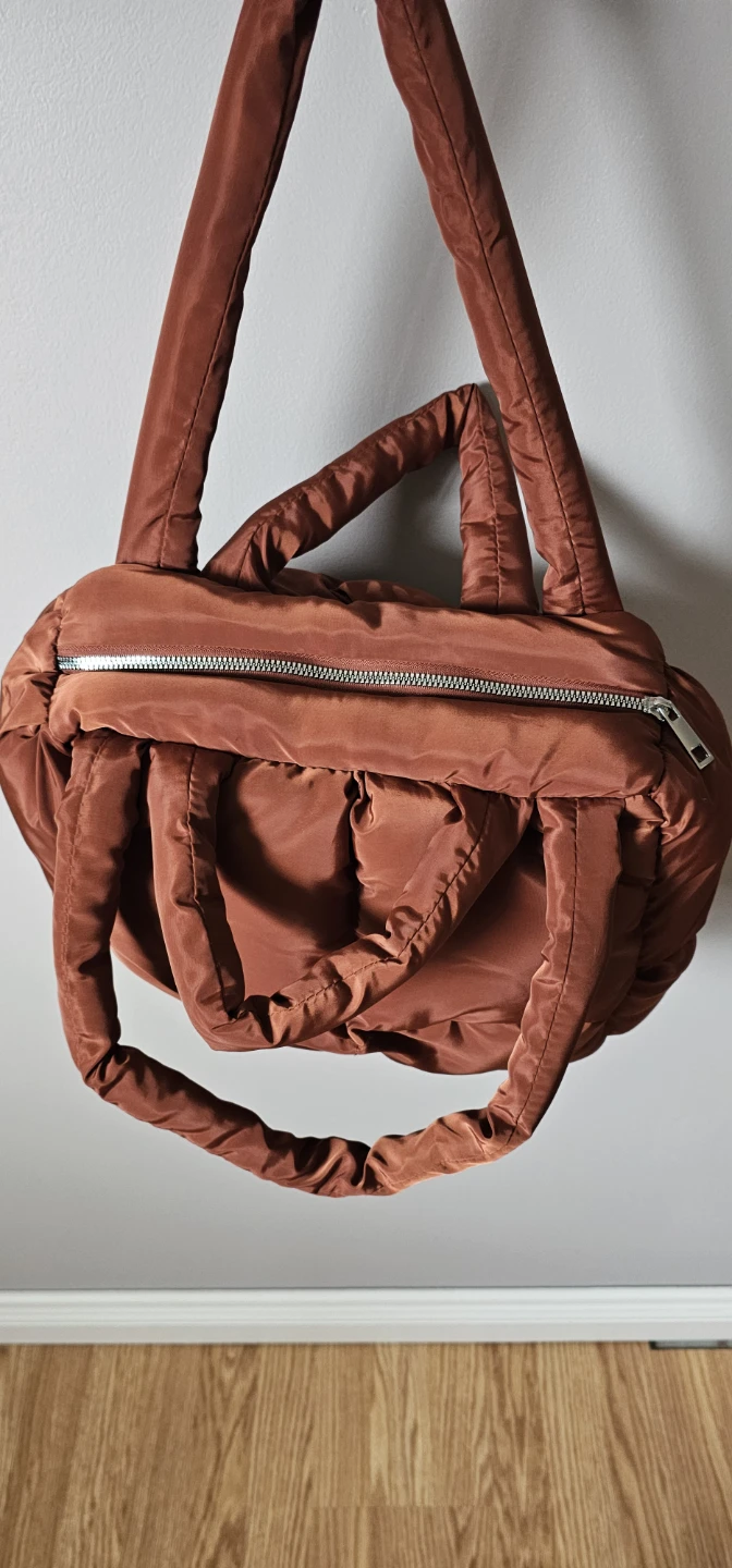 Puffer Tote Bag - Brown - photo 4