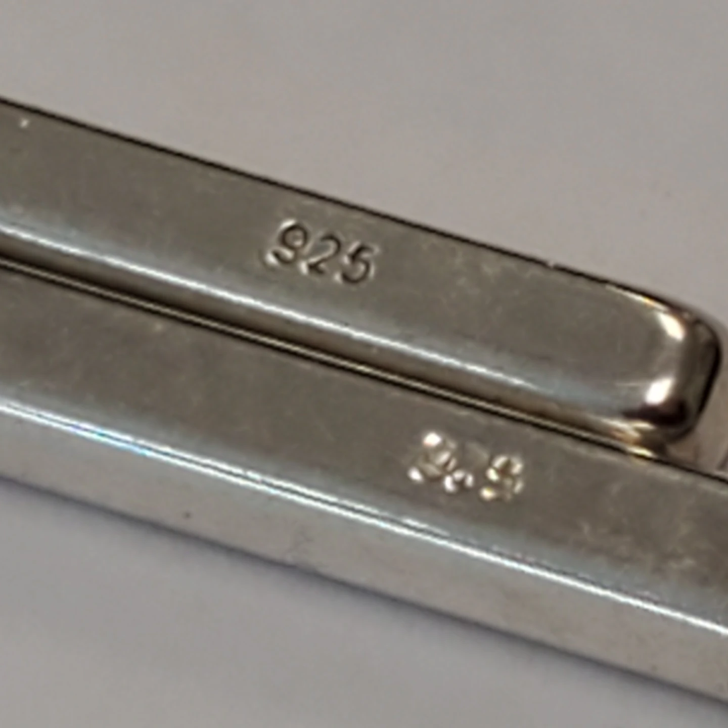Sterling Silver 925 Bar Dangle Earrings - photo 4