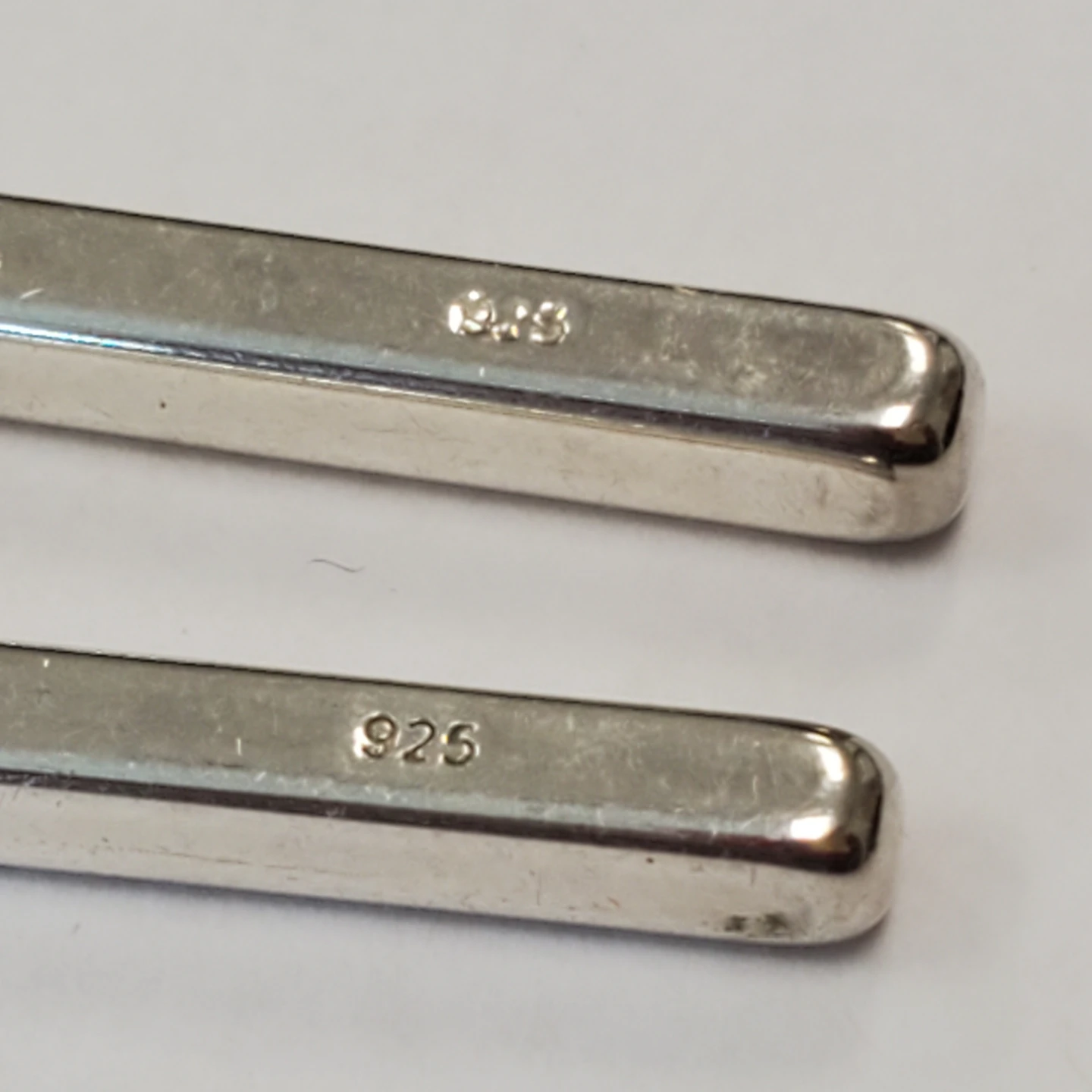 Sterling Silver 925 Bar Dangle Earrings - photo 5