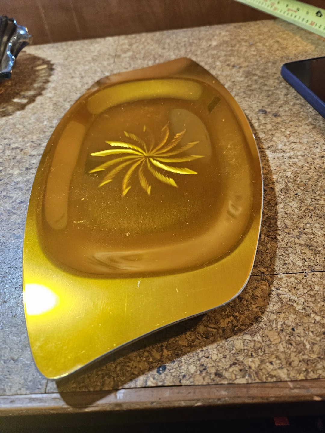 Elox Serving Tray - Gold - photo 2