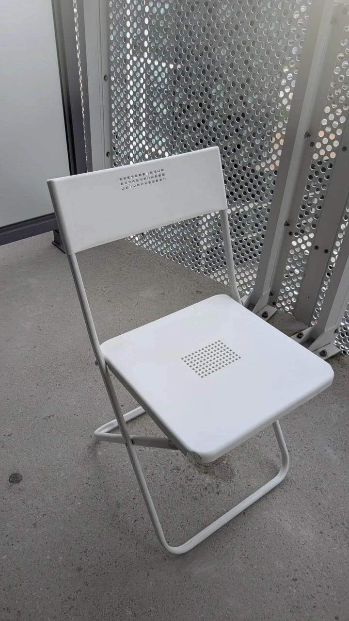 IKEA Folding Chair White - photo 2