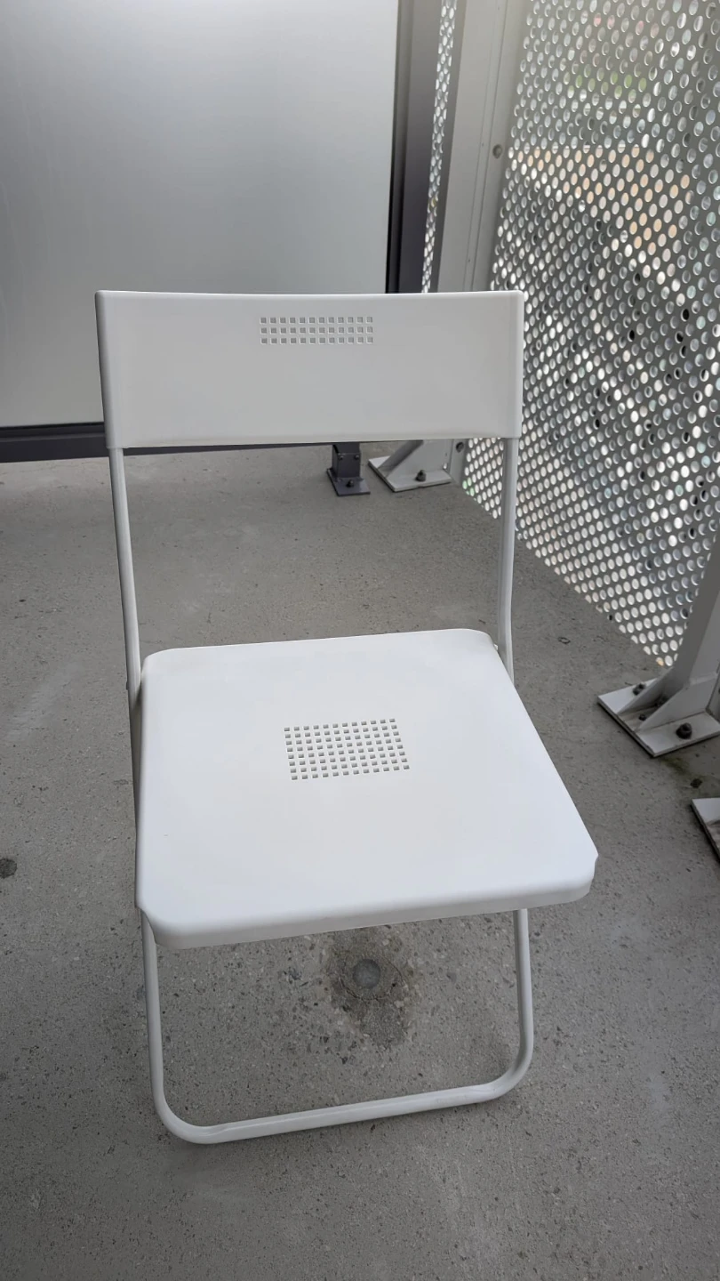 IKEA Folding Chair White - photo 3