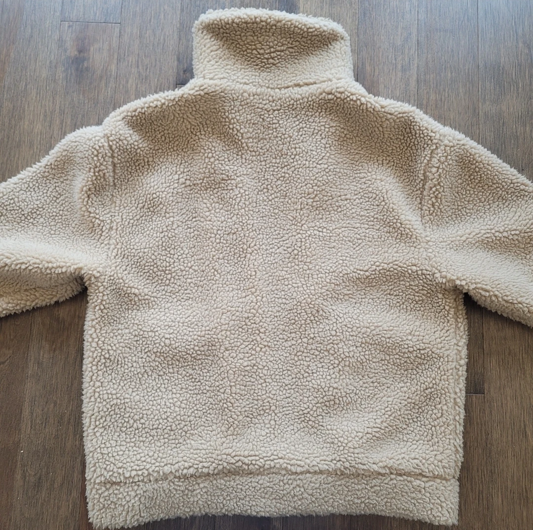 Garage Sherpa Fleece Jacket Beige - photo 2