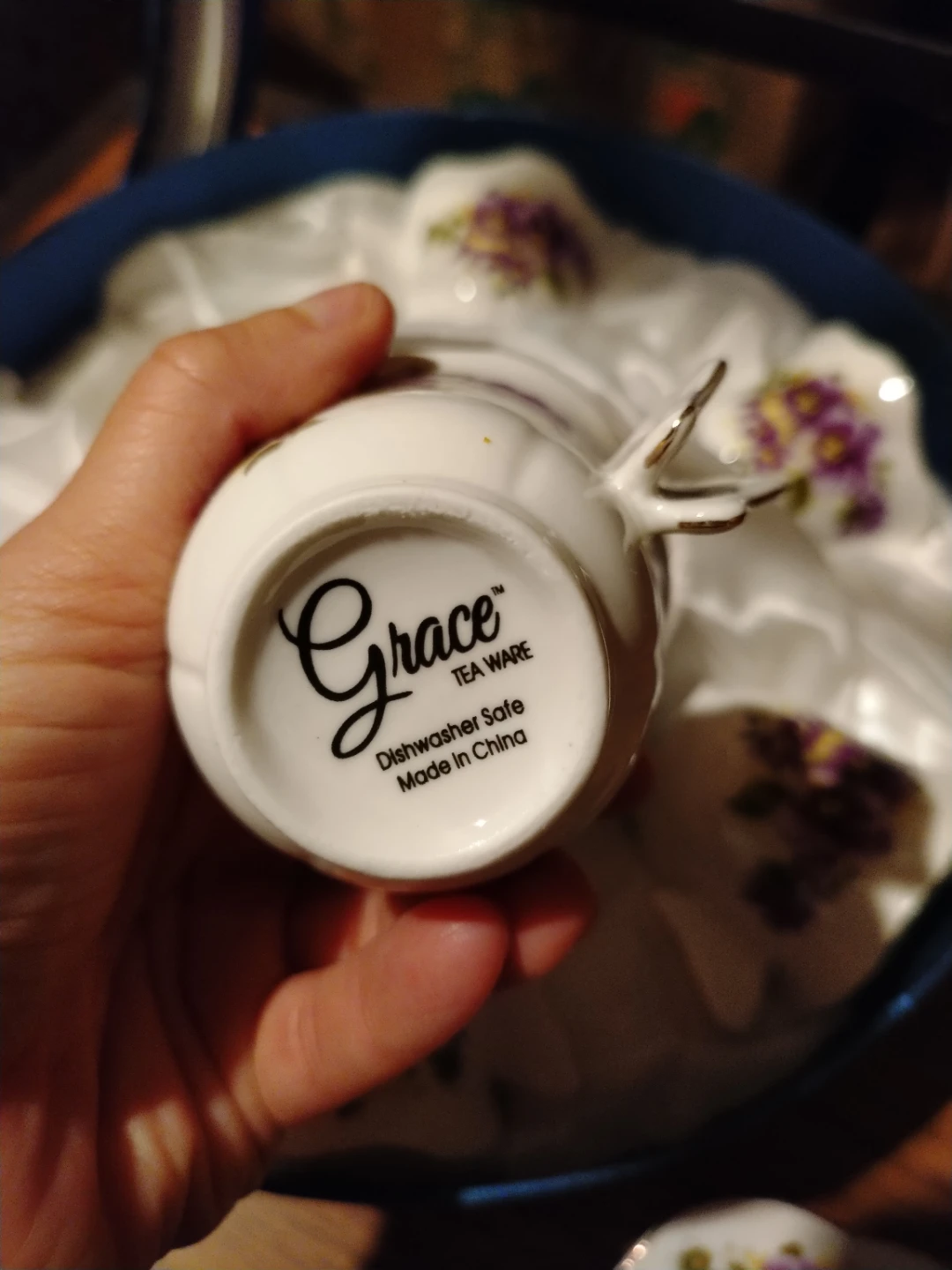Grace Tea Ware Porcelain Teacup and Saucer Set - photo 4