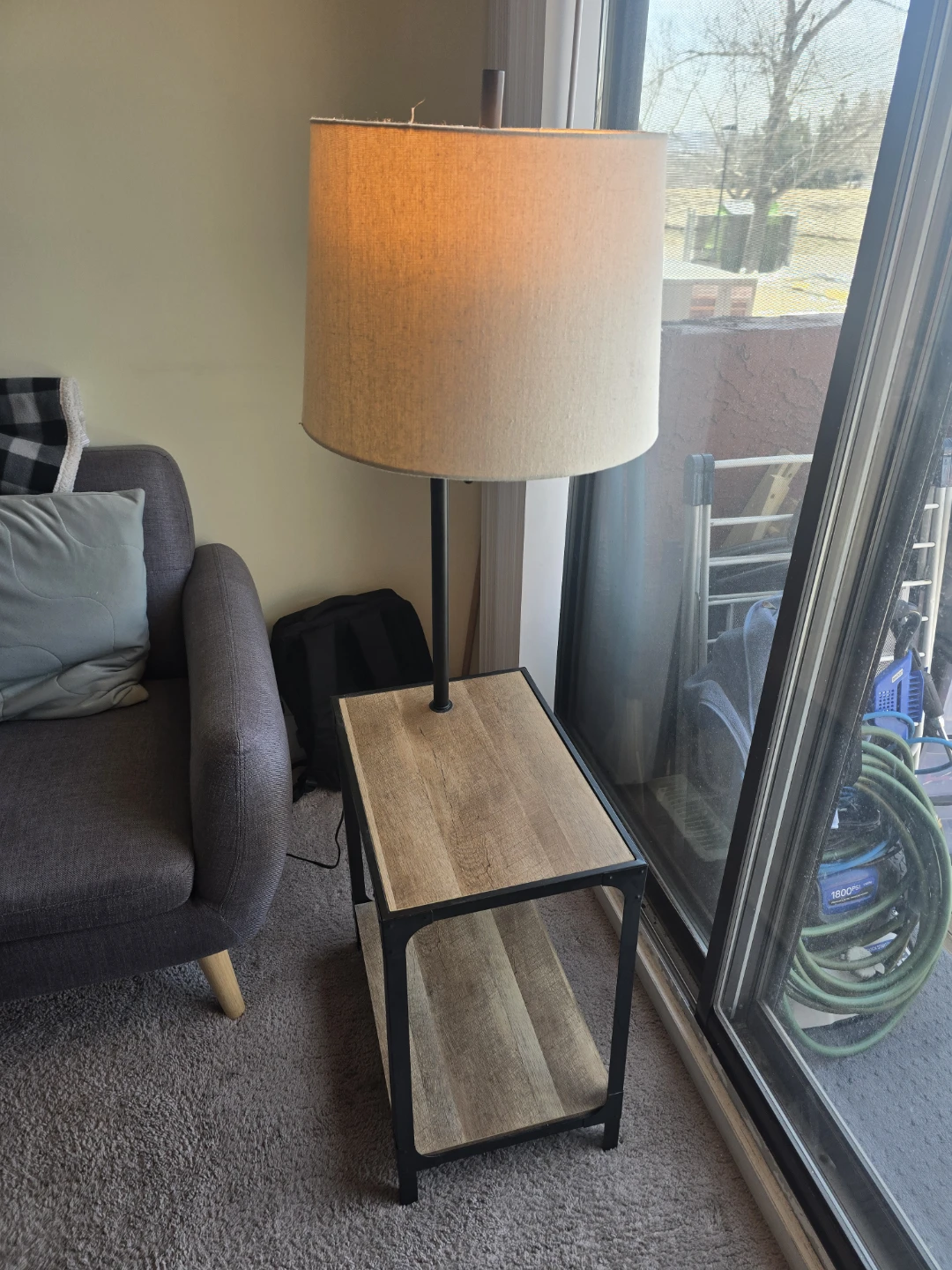 End Table Floor Lamp