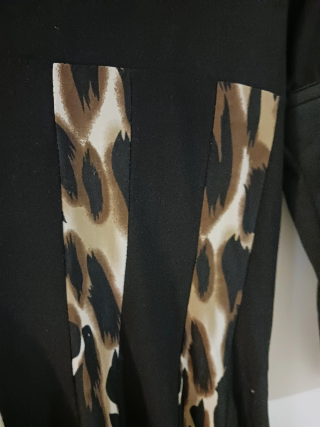 Casa Donna Black Leopard Print Dress - photo 2