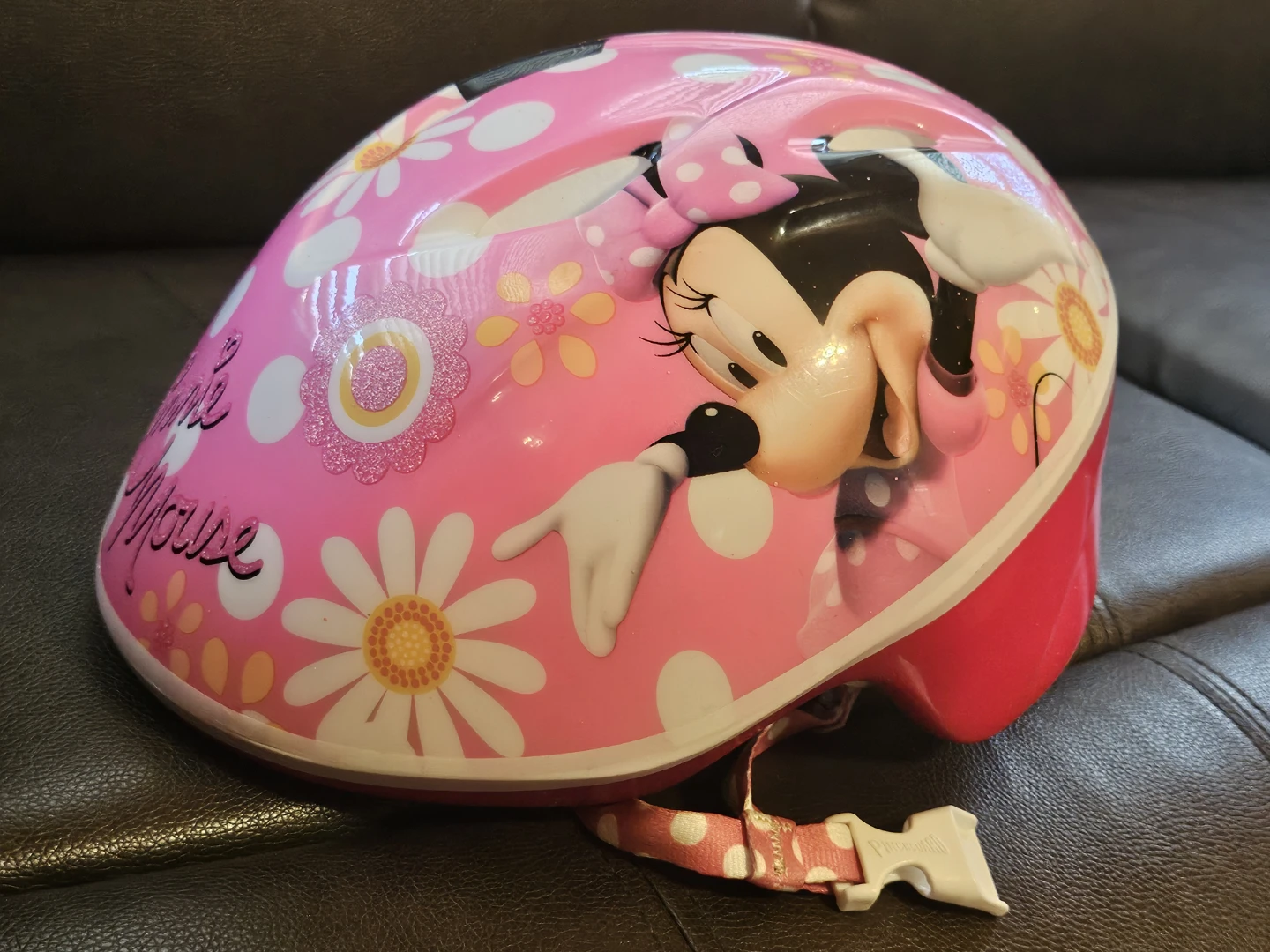 Girls Minnie Mouse Bike with Helmet and Pads - photo 2