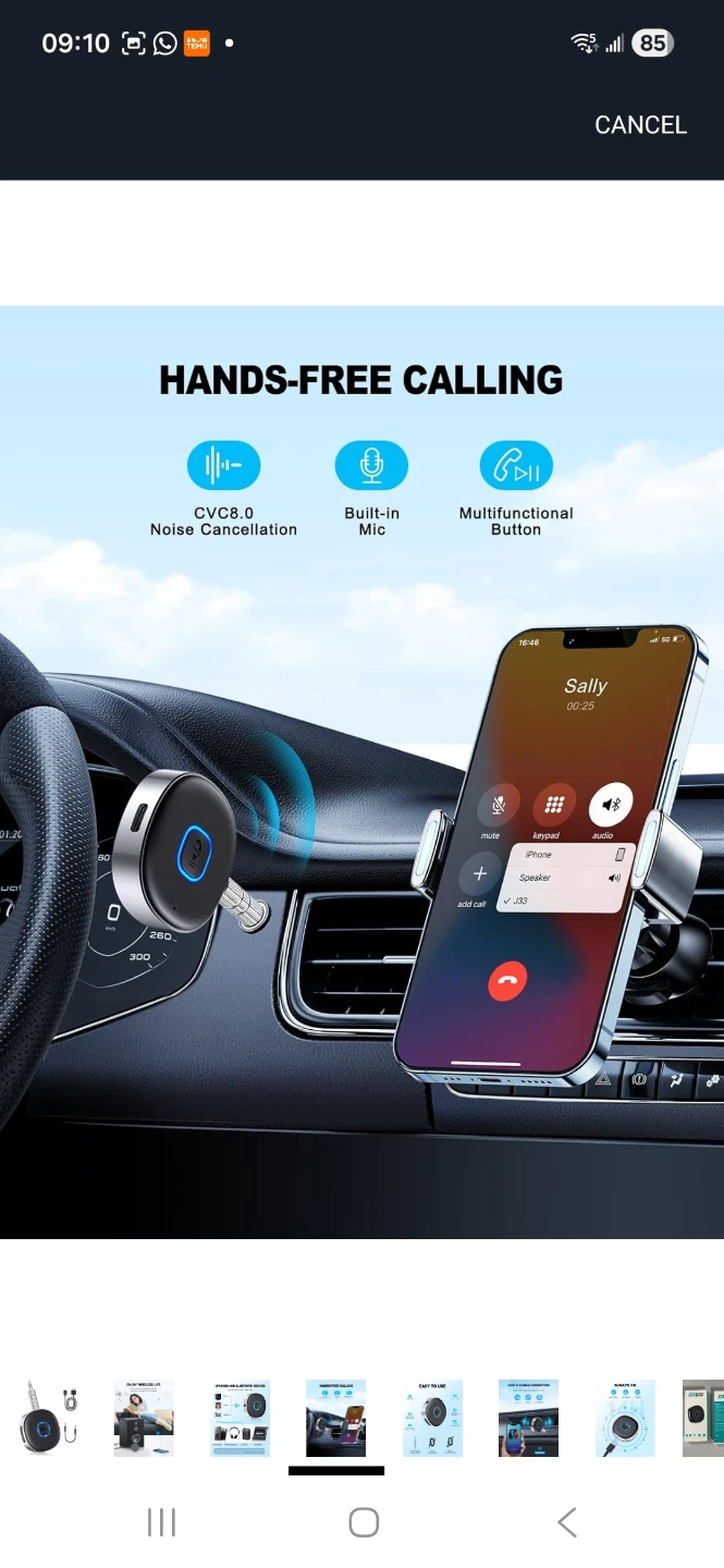 Dual Bluetooth and 3.5mm AUX Wireless Receiver Music Streaming - photo 3