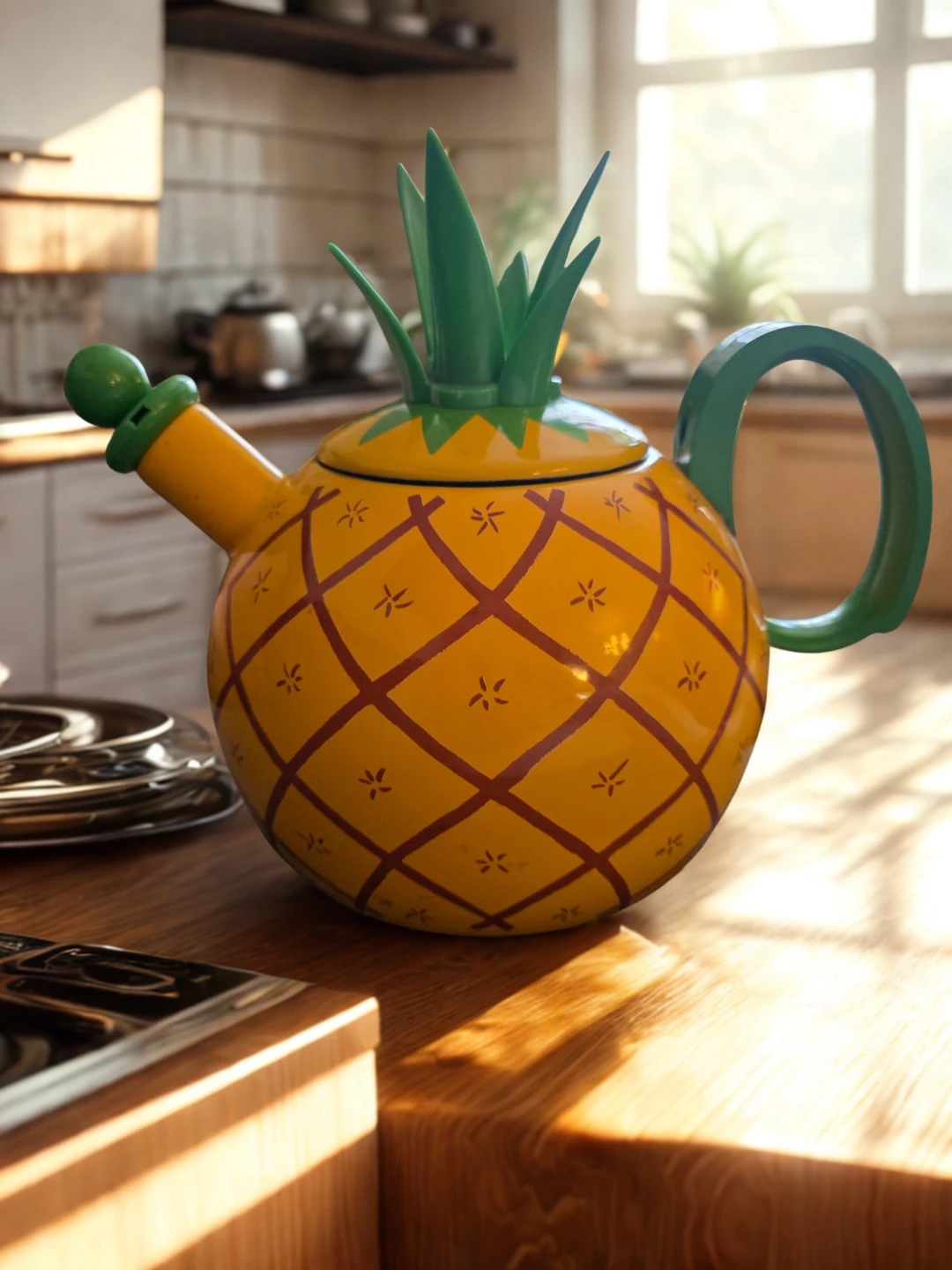 Vintage Mid-Century Copco Pineapple Tea Kettle