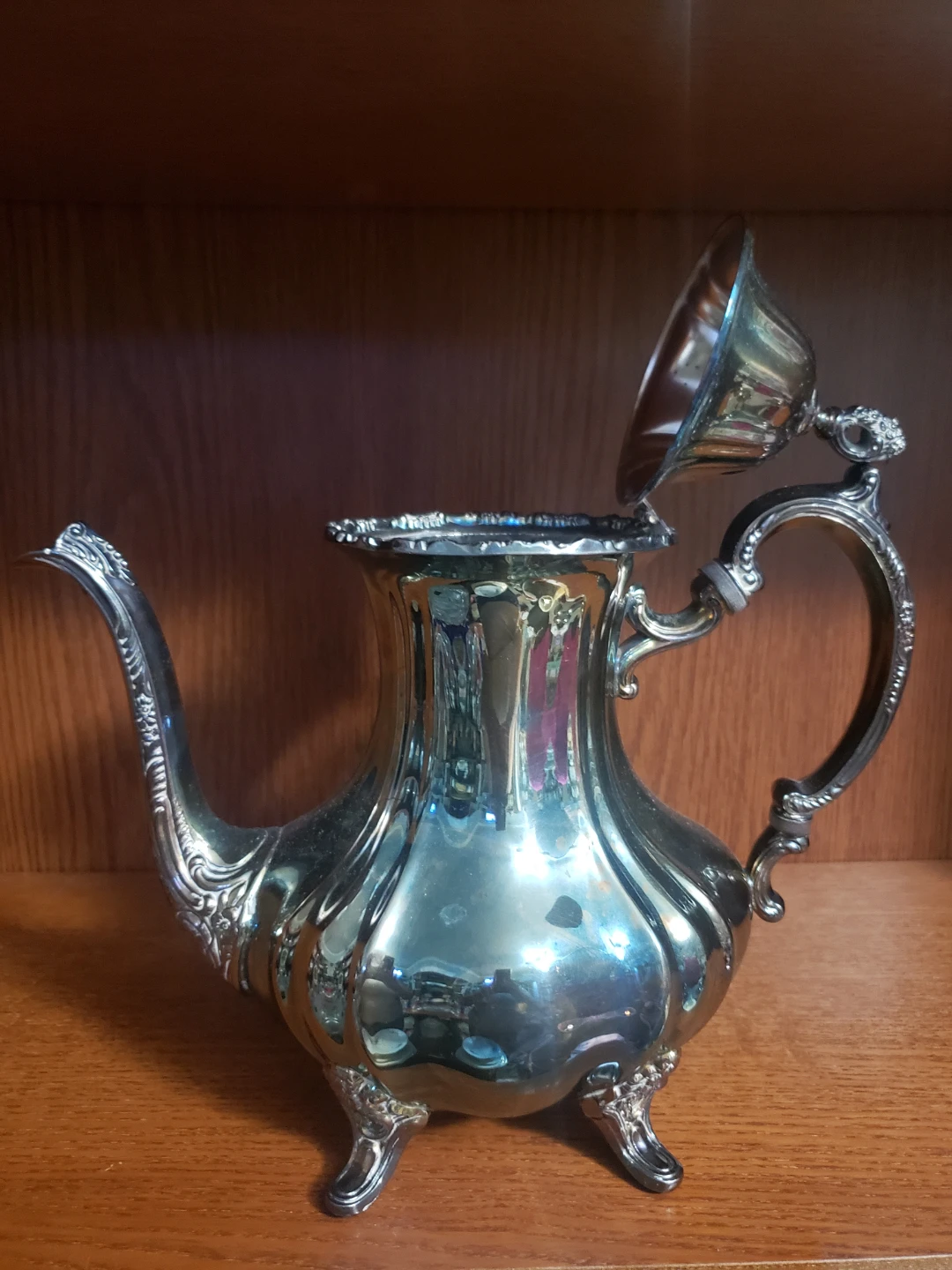 Vintage EPCA Lancaster Rose Silverplate Teapot - photo 2