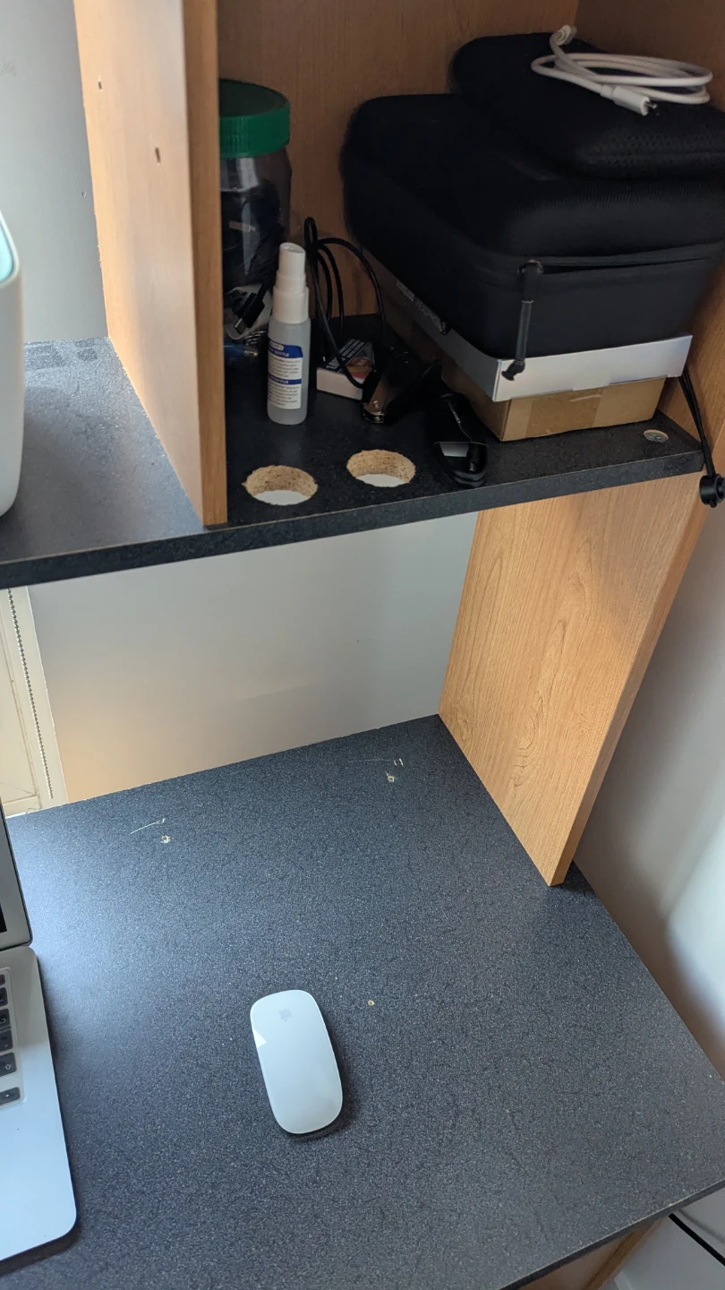 Compact Computer Desk with Hutch - photo 3