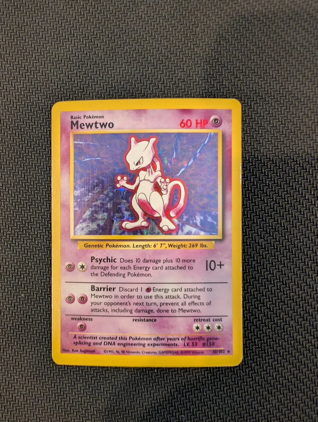 Mewtwo Base Set HOLO 10/102 - Pokemon