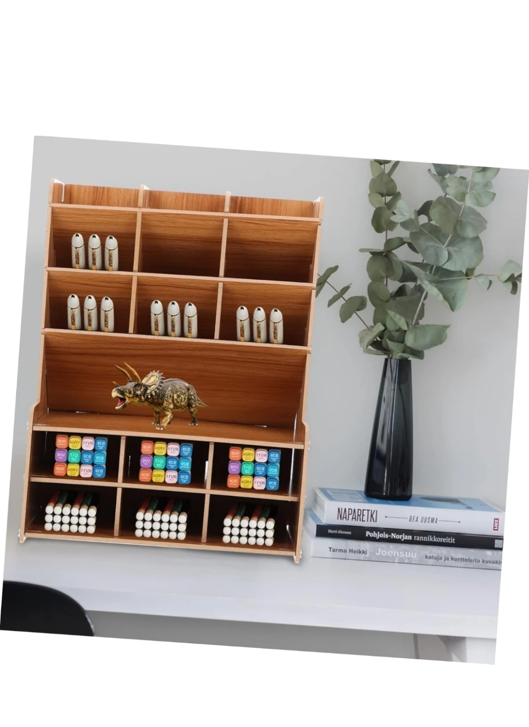 Wooden Desk Organizer for Stationery - photo 2
