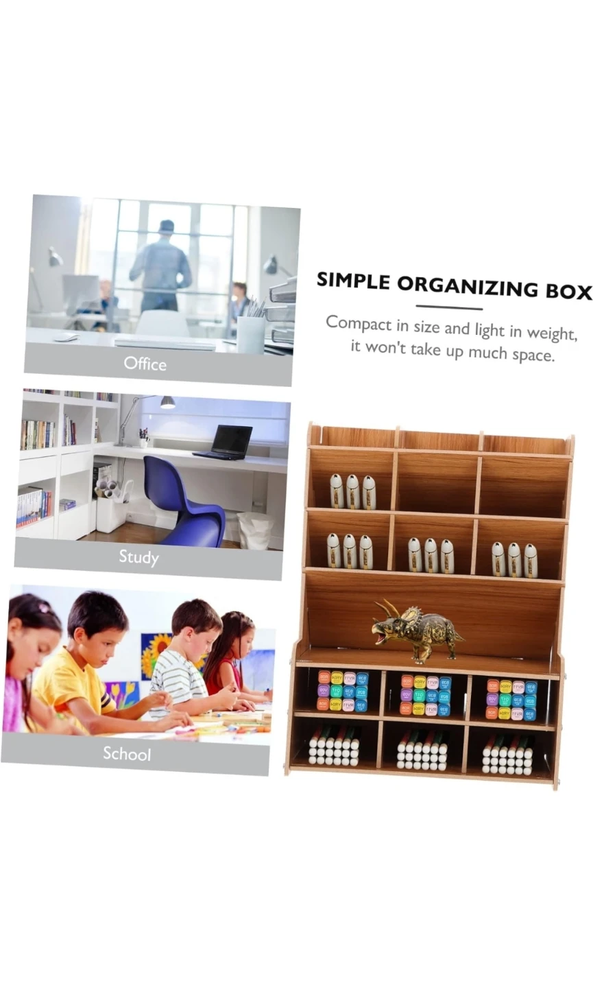 Wooden Desk Organizer for Stationery - photo 3