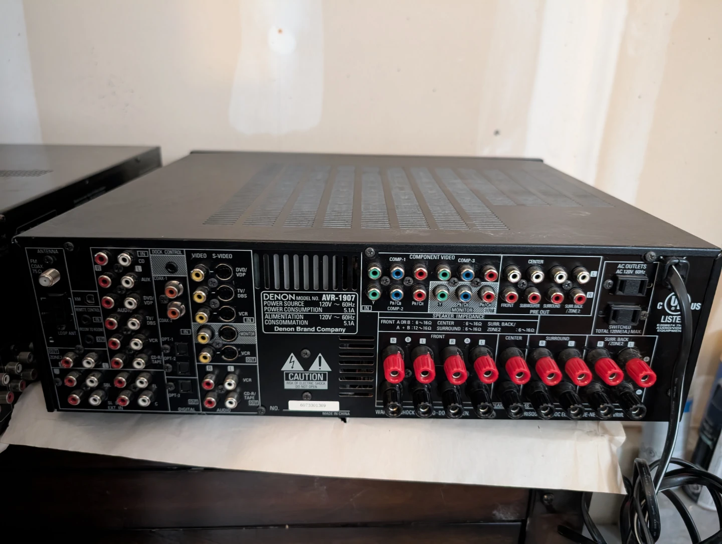 Denon AVR-1907 AV Receiver - photo 5