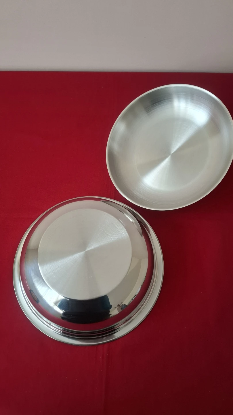 Round Stainless Steel Serving Dish with Lid - photo 5