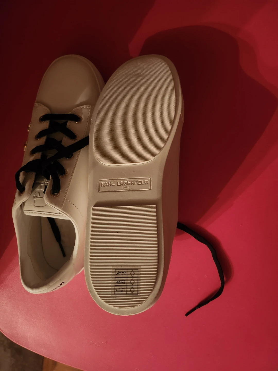 Karl Lagerfeld White Leather Sneakers with Charms - photo 4